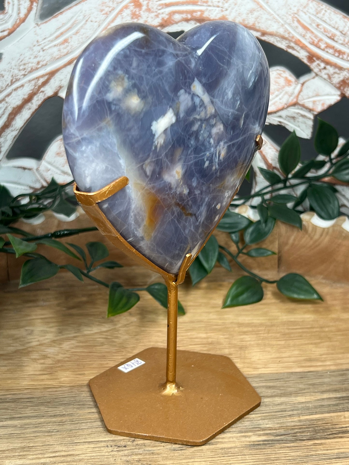 Purple Chalcedony Heart