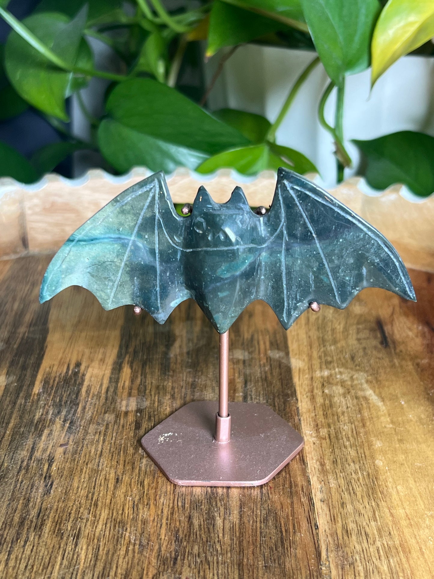 Blue Green Jasper Bat