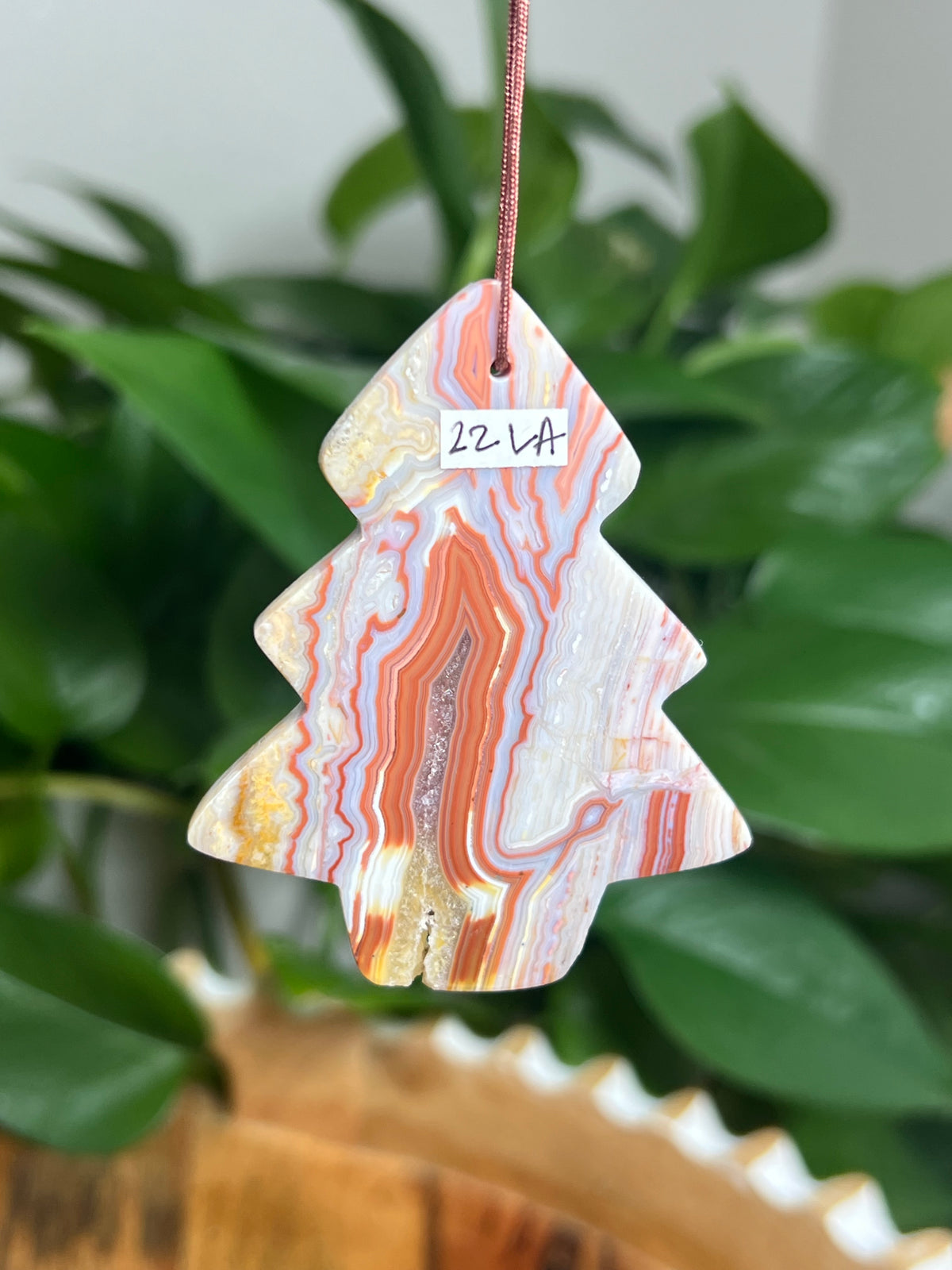 Crazy Lace Agate Ornament Tree: LA