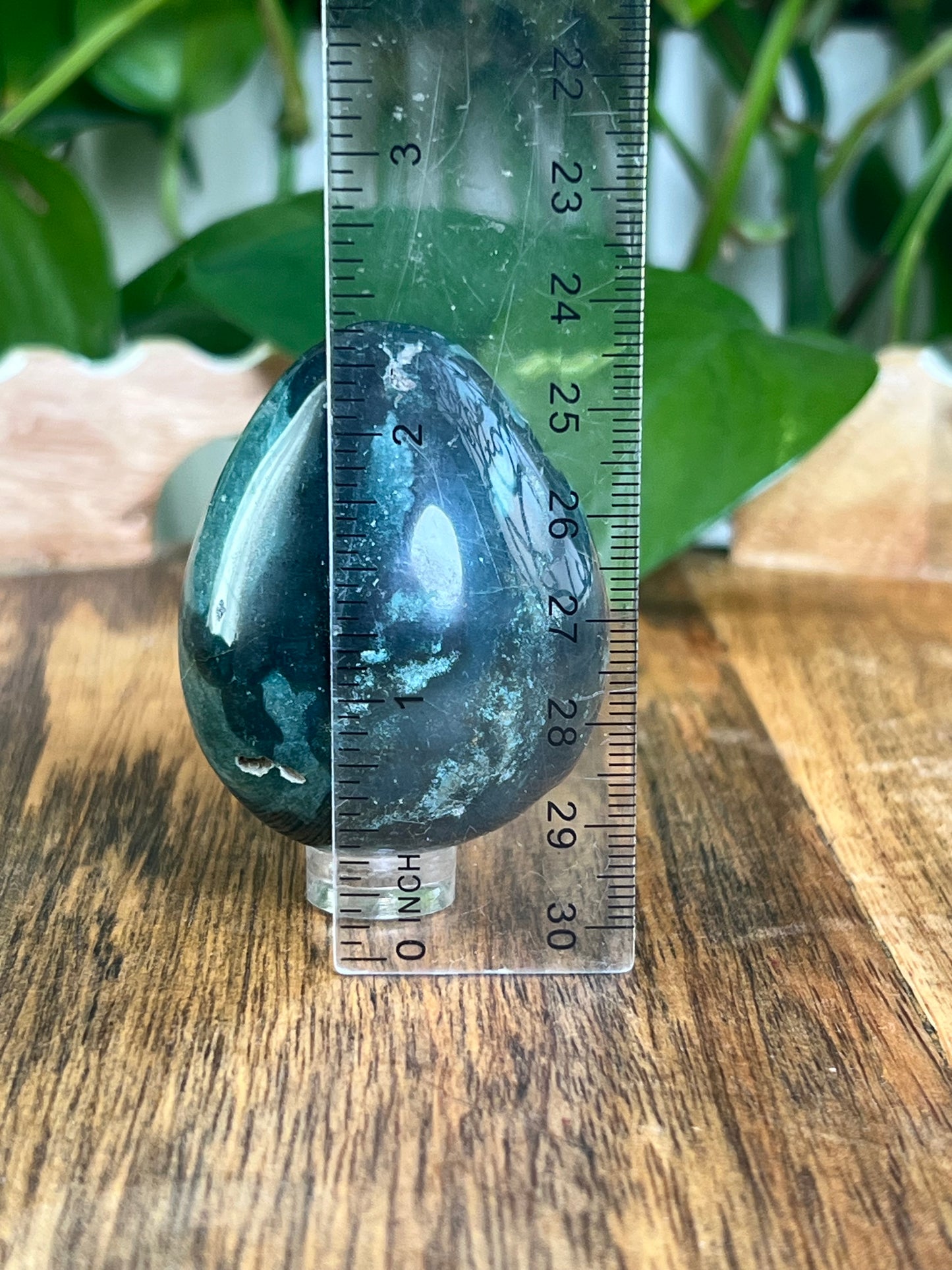 Blue Green Jasper Egg: RS