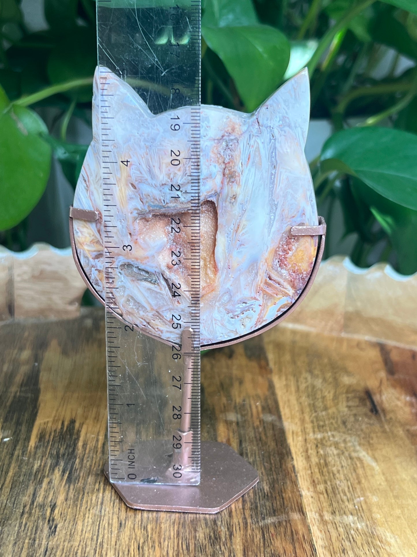 Tube Agate Cat Head: NC