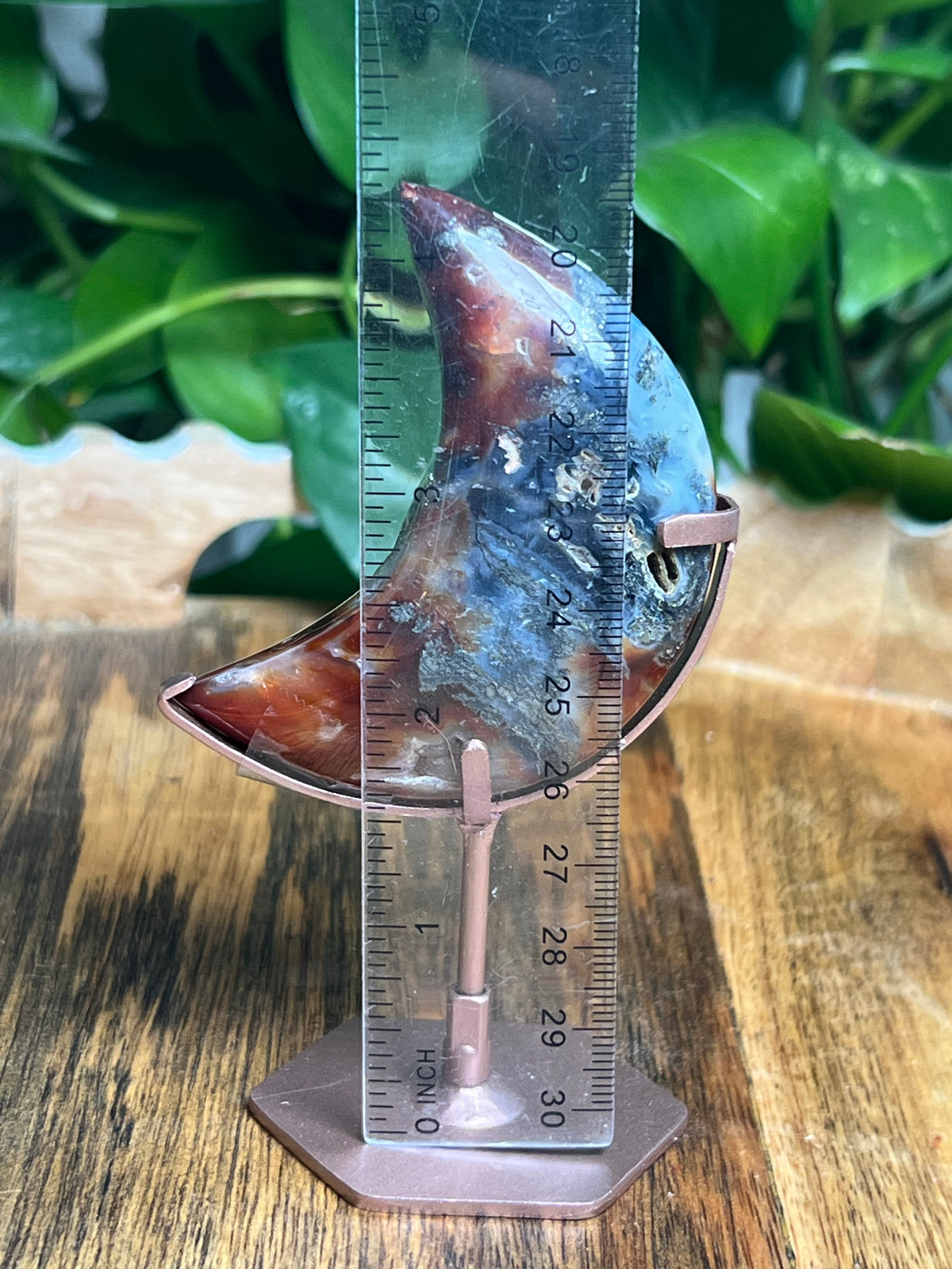 Marcasite Mini Puffy Moon: Si