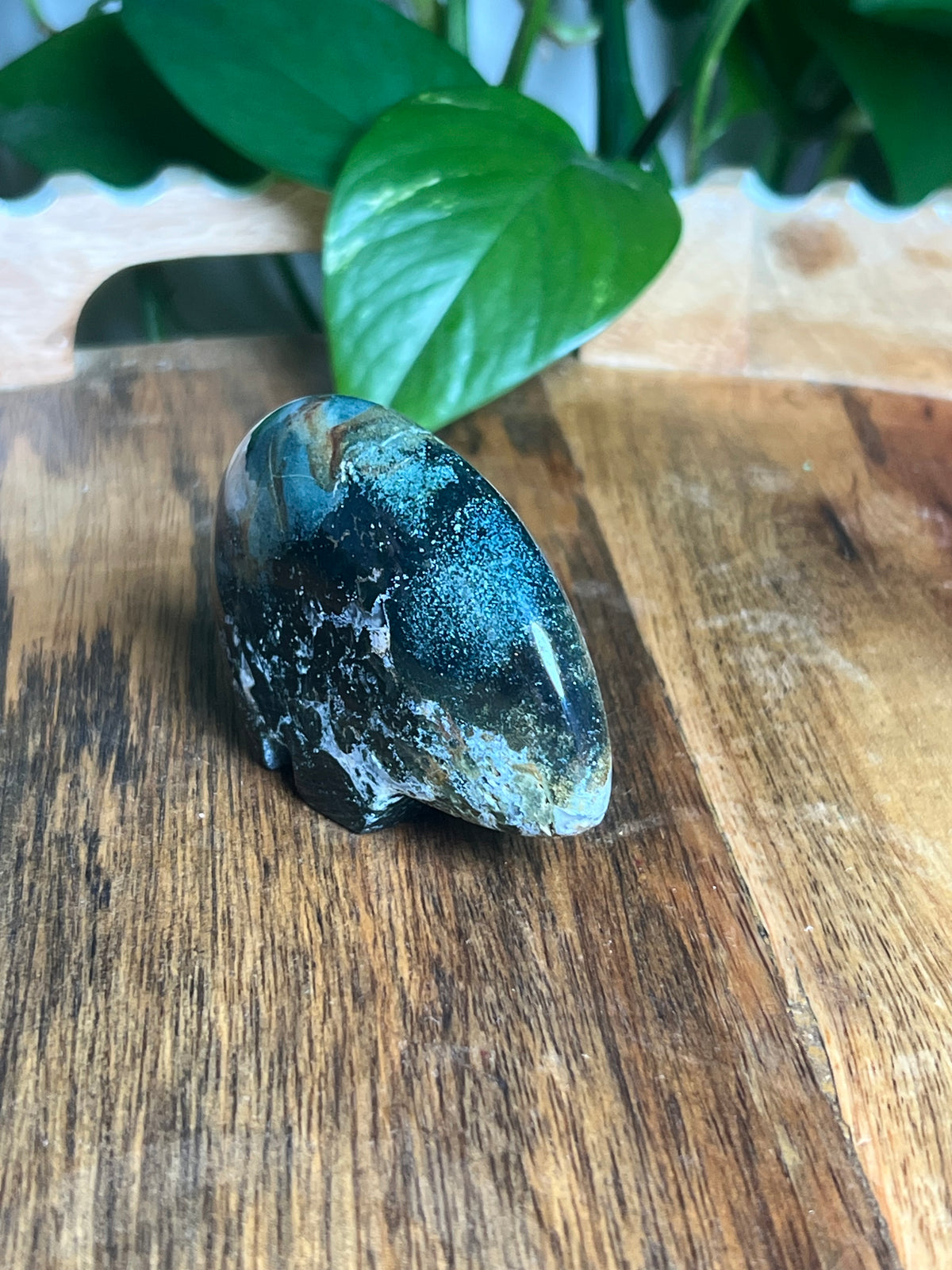 Blue Green Jasper Bear: KB