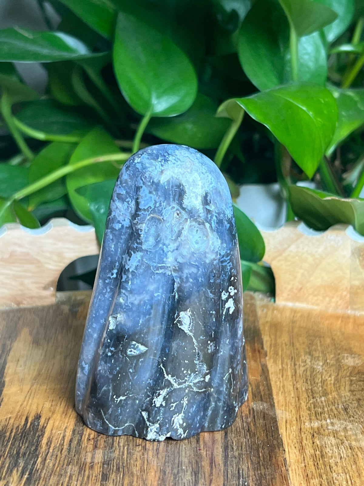 Blue Plume Agate Ghost: D
