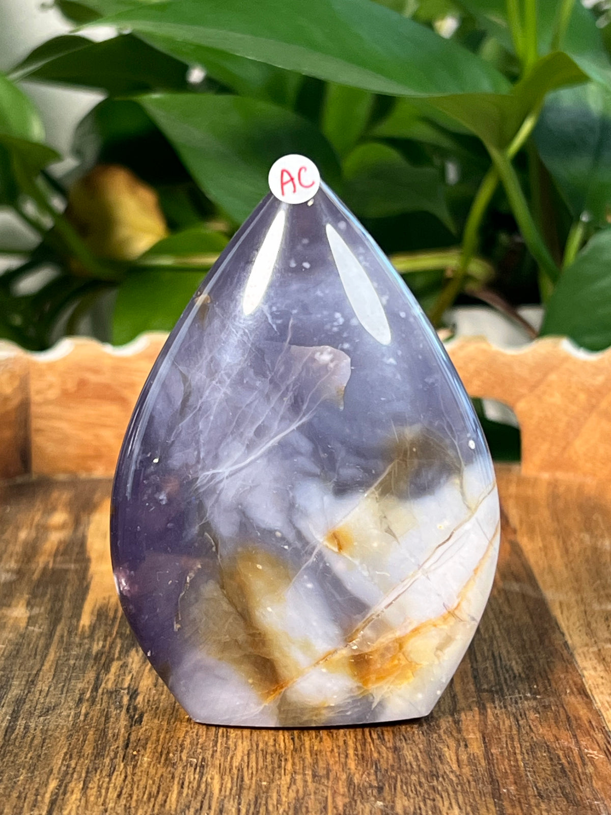 Purple Chalcedony Flames