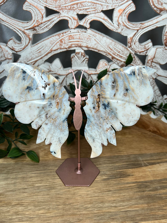 Dendritic Tiger Agate Wings