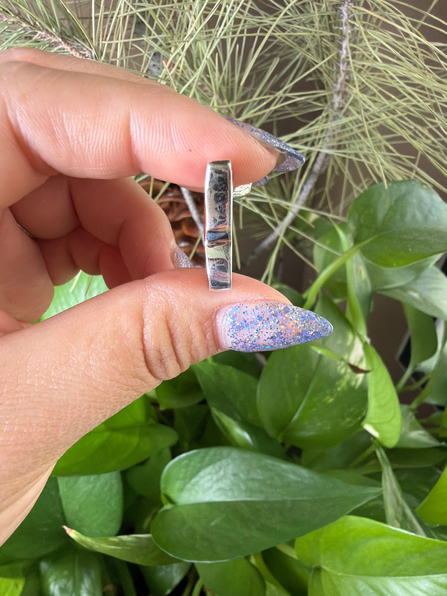 Scenic Moss Agate Butterfly Necklace