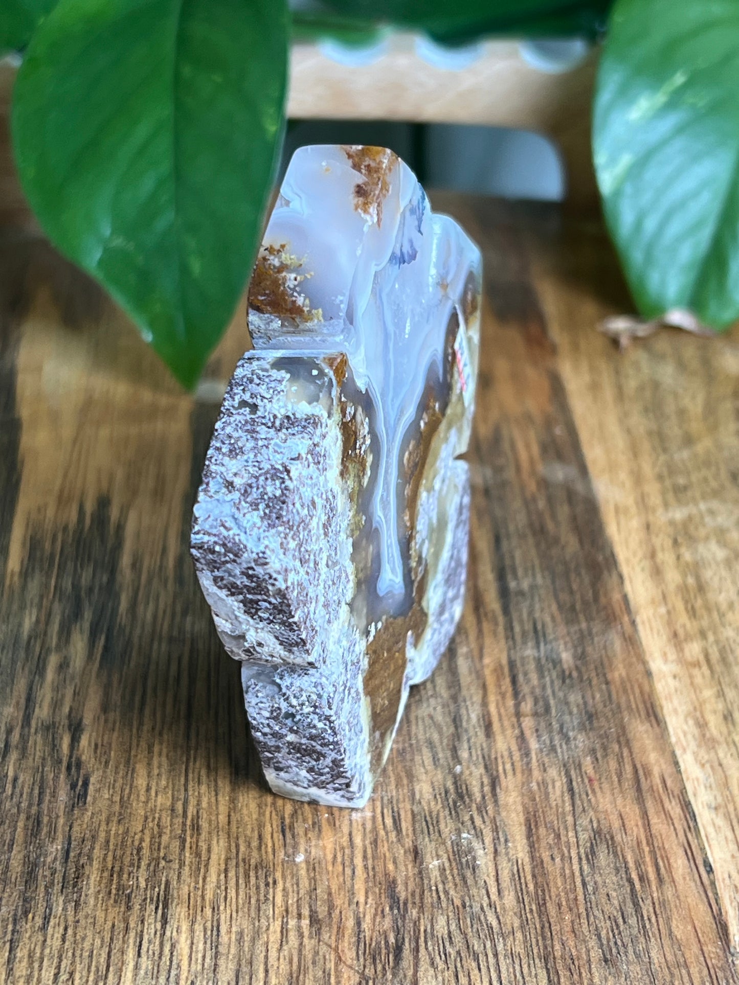 Scenic Moss Agate Flower KA