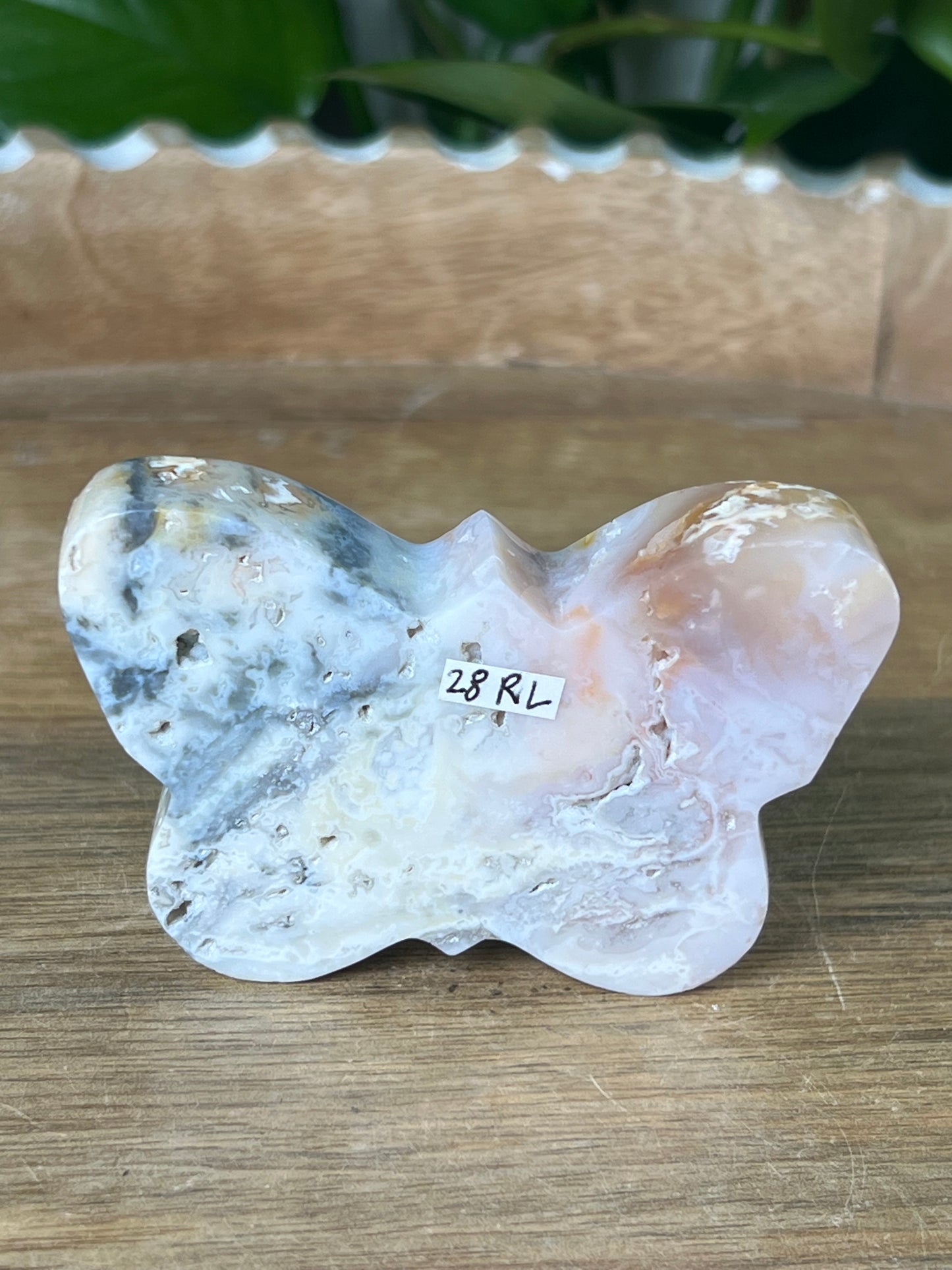 Rainbow Plume Agate Butterfly