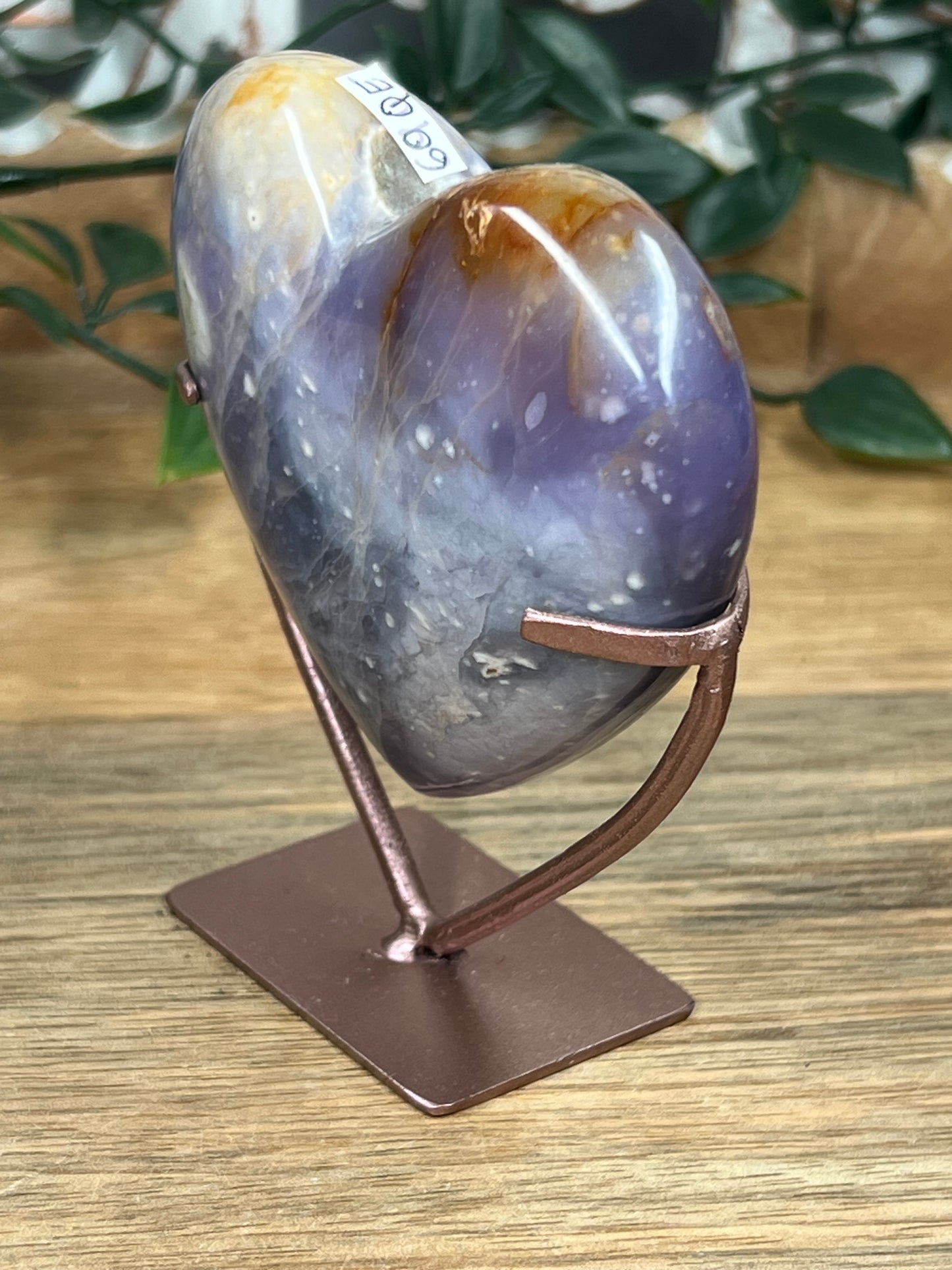 Purple Chalcedony Heart