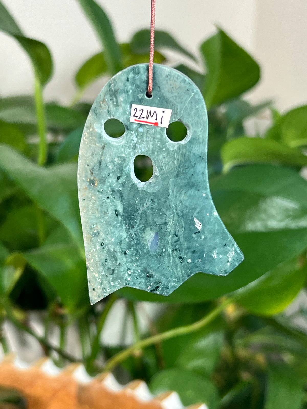 Blue Green Jasper Ghost Ornaments