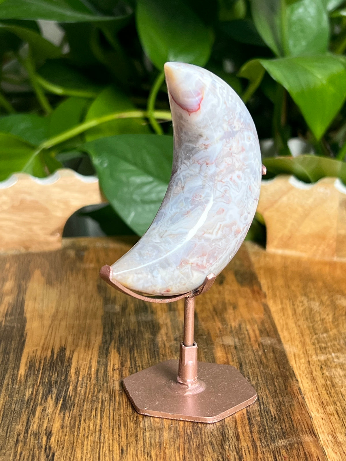 Sumatra Plume Agate Moon: RC