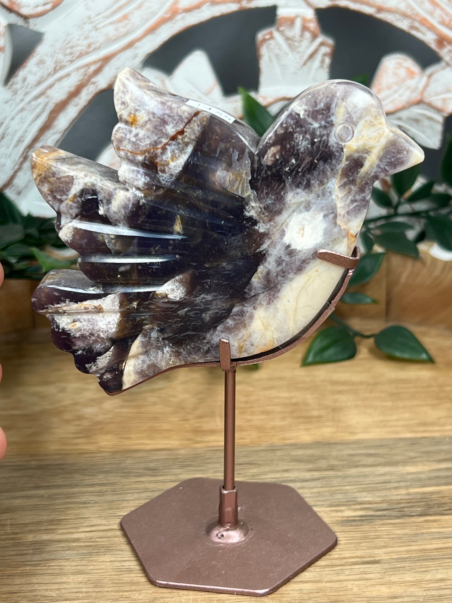 Purple Chalcedony Bird