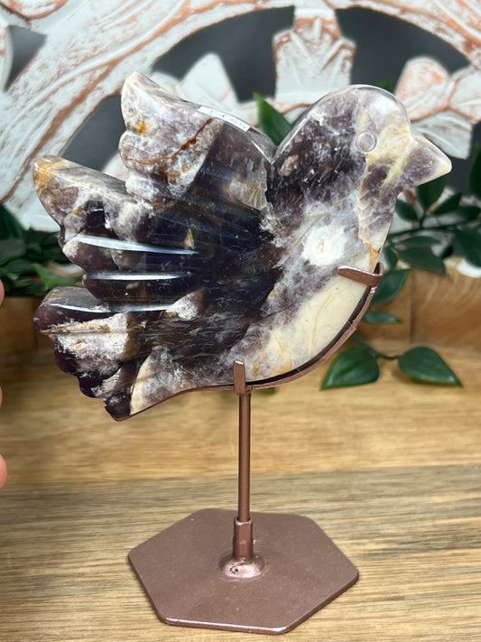 Purple Chalcedony Bird