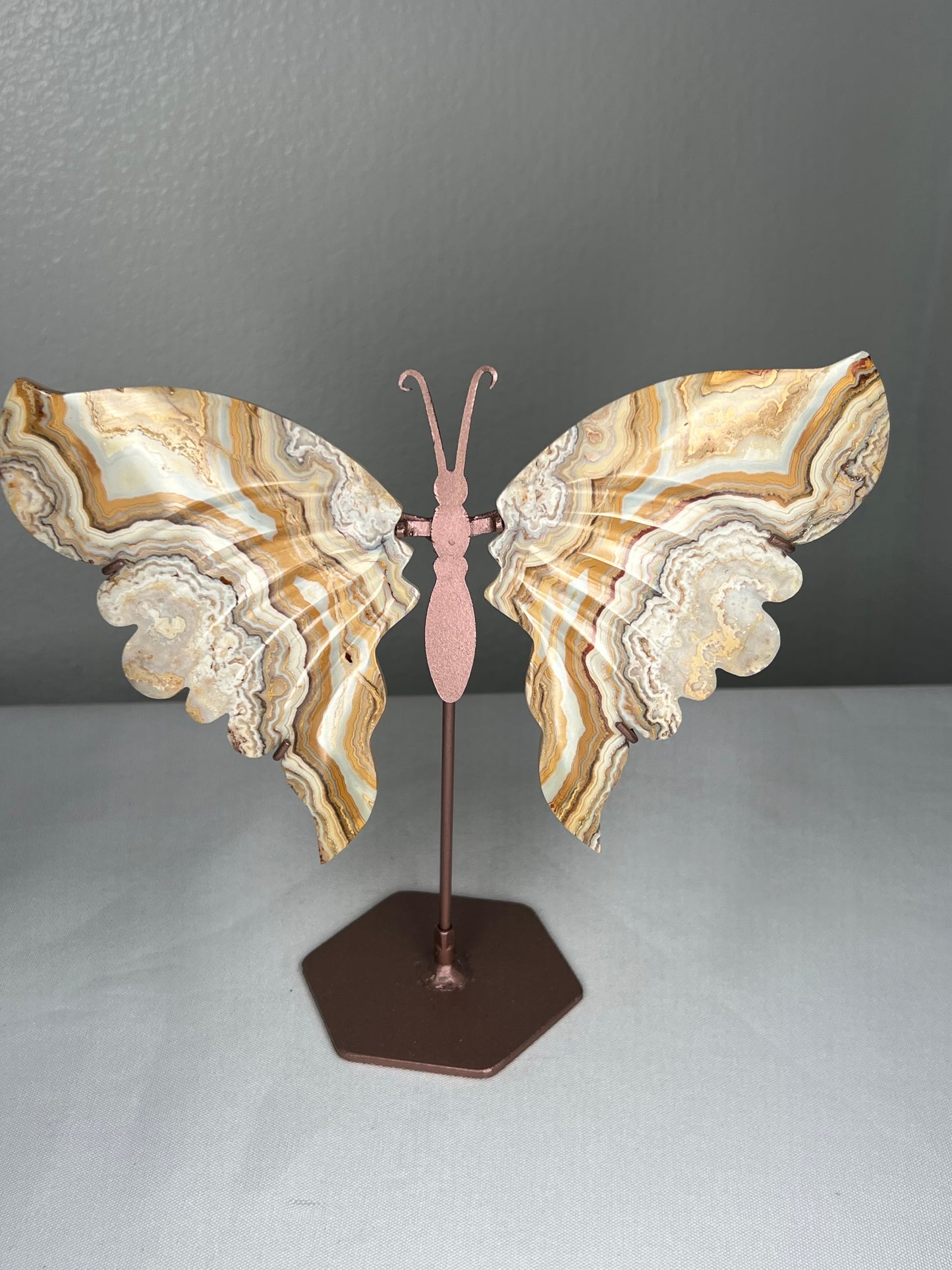 Yellow Crazy Lace Agate Wings