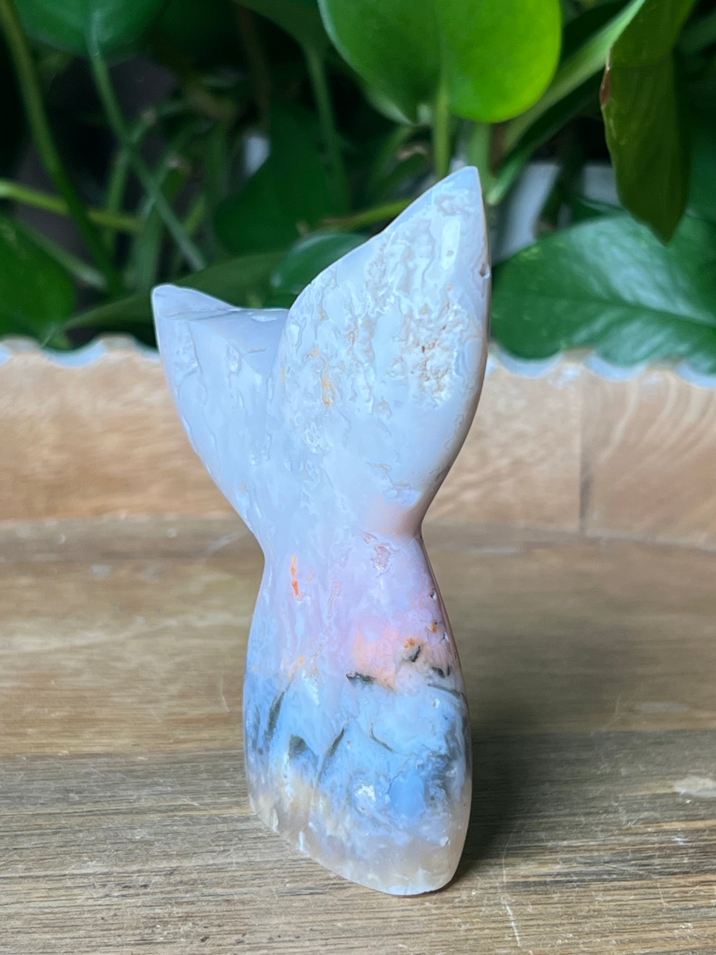 Rainbow Plume Agate Tail: RB