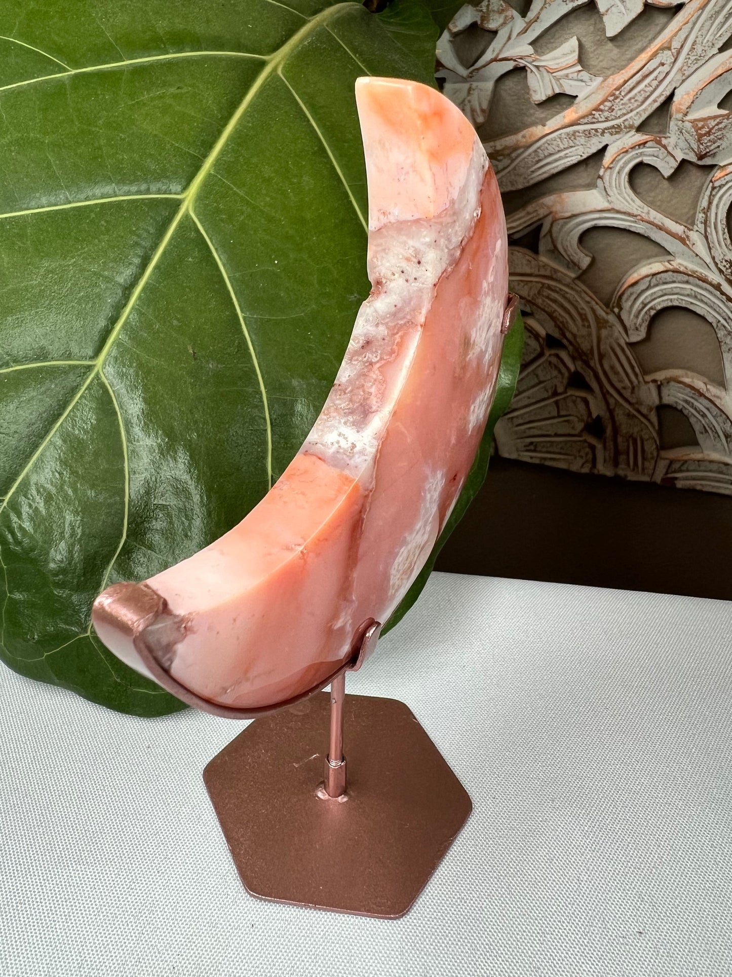 Pink Carnelian Moon