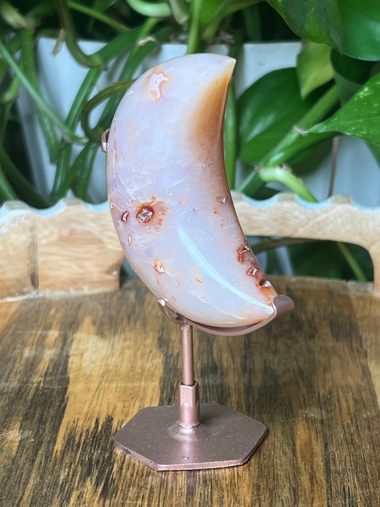 Pink Carnelian Moon