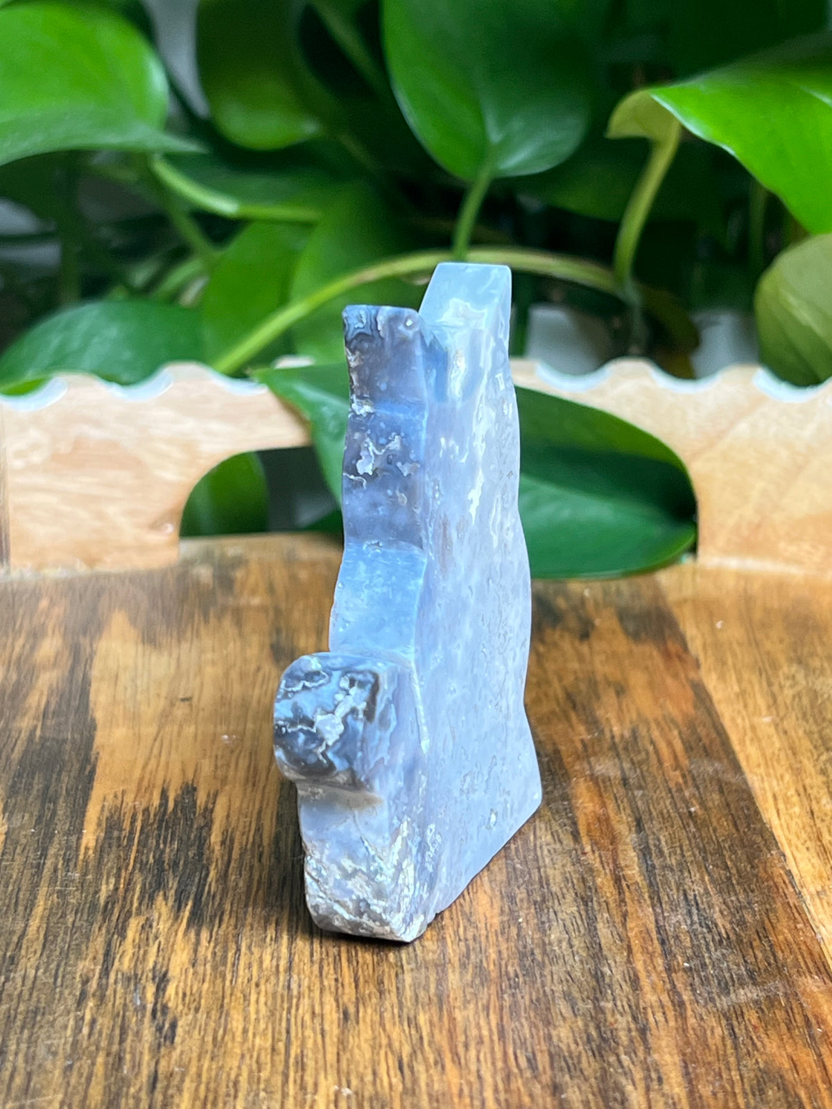 Blue Plume Agate Cat: BQ