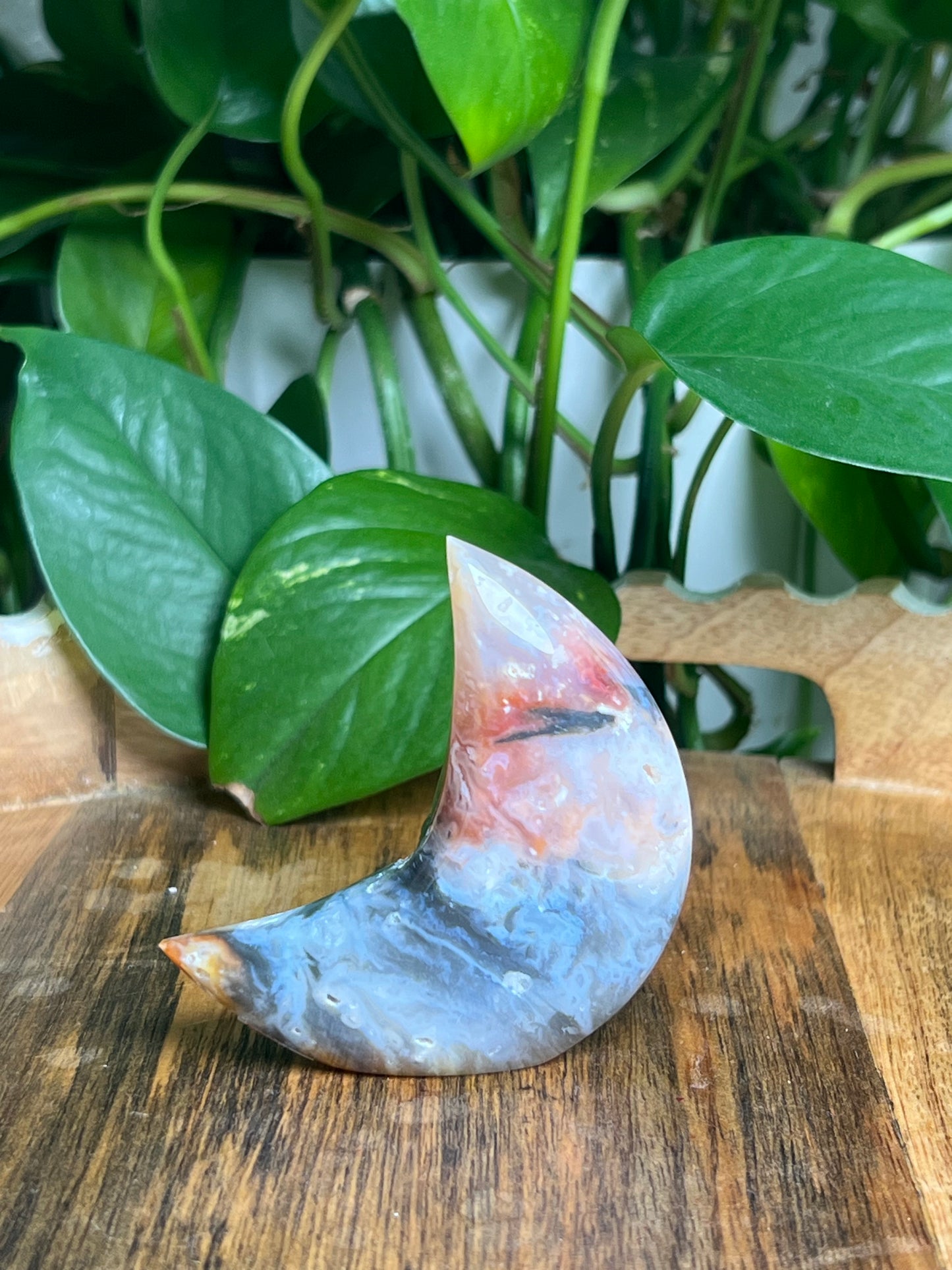 Rainbow Plume Agate Self-Standing: F