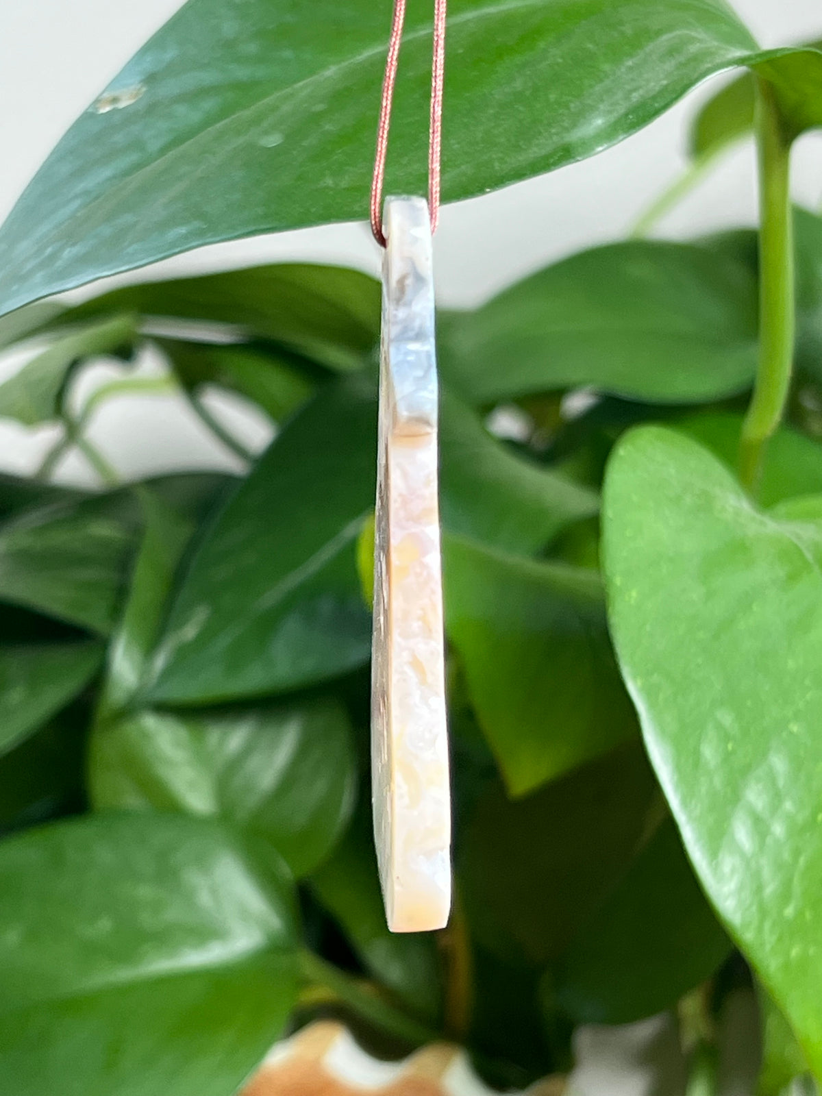 Rainbow Plume Agate Ornament  Snowman: NF