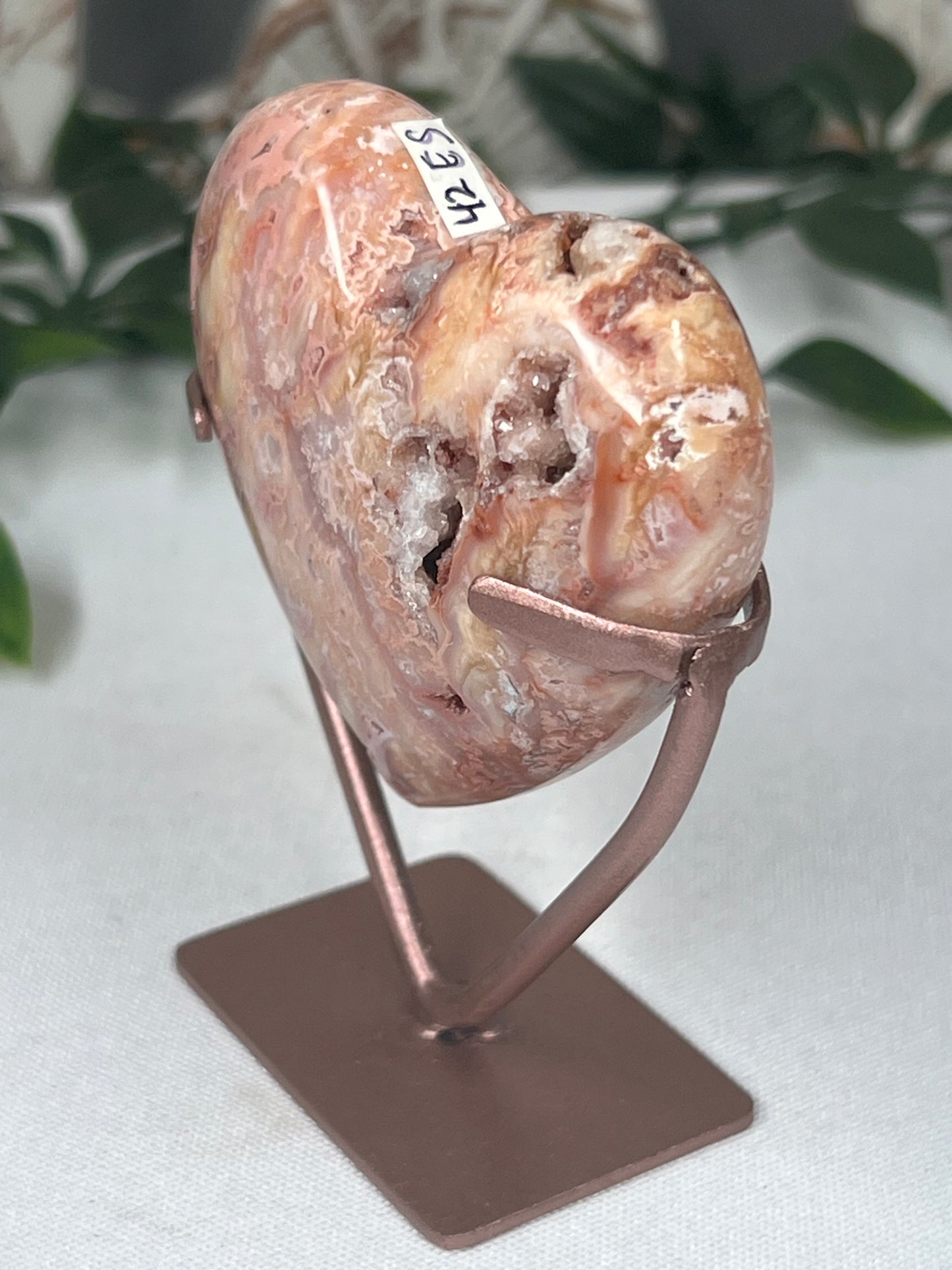 Pink Carnelian Heart