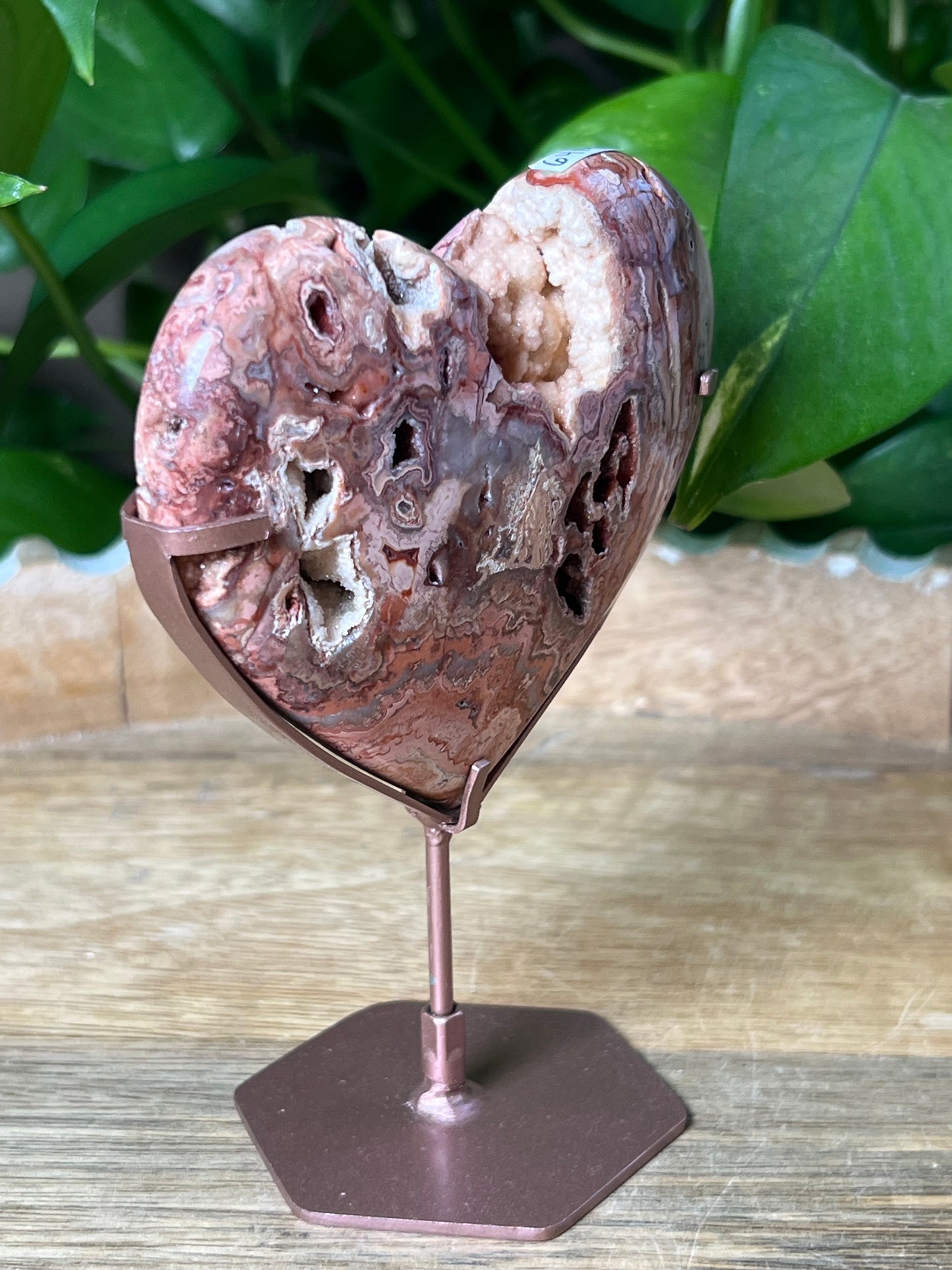 Crazy Lace Agate Heart