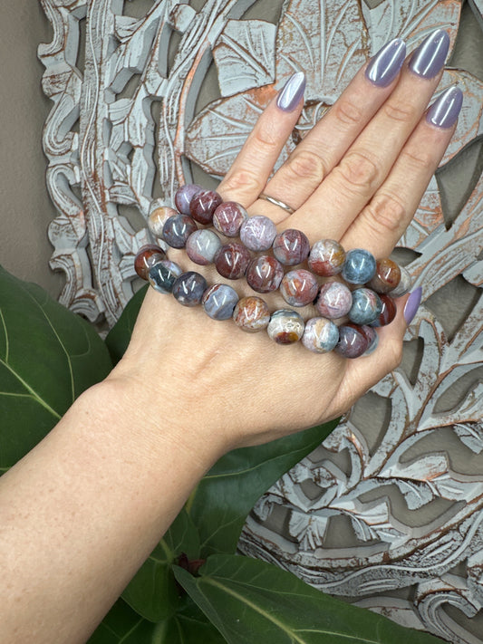 River Jasper Beaded Bracelet (12mm)