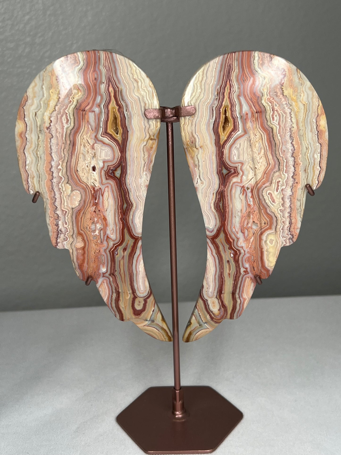 Crazy Lace Agate Angel Wings