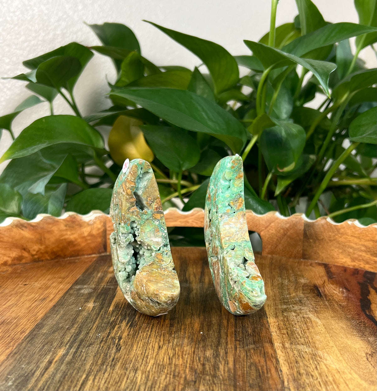 Smithsonite Self Standing Moons