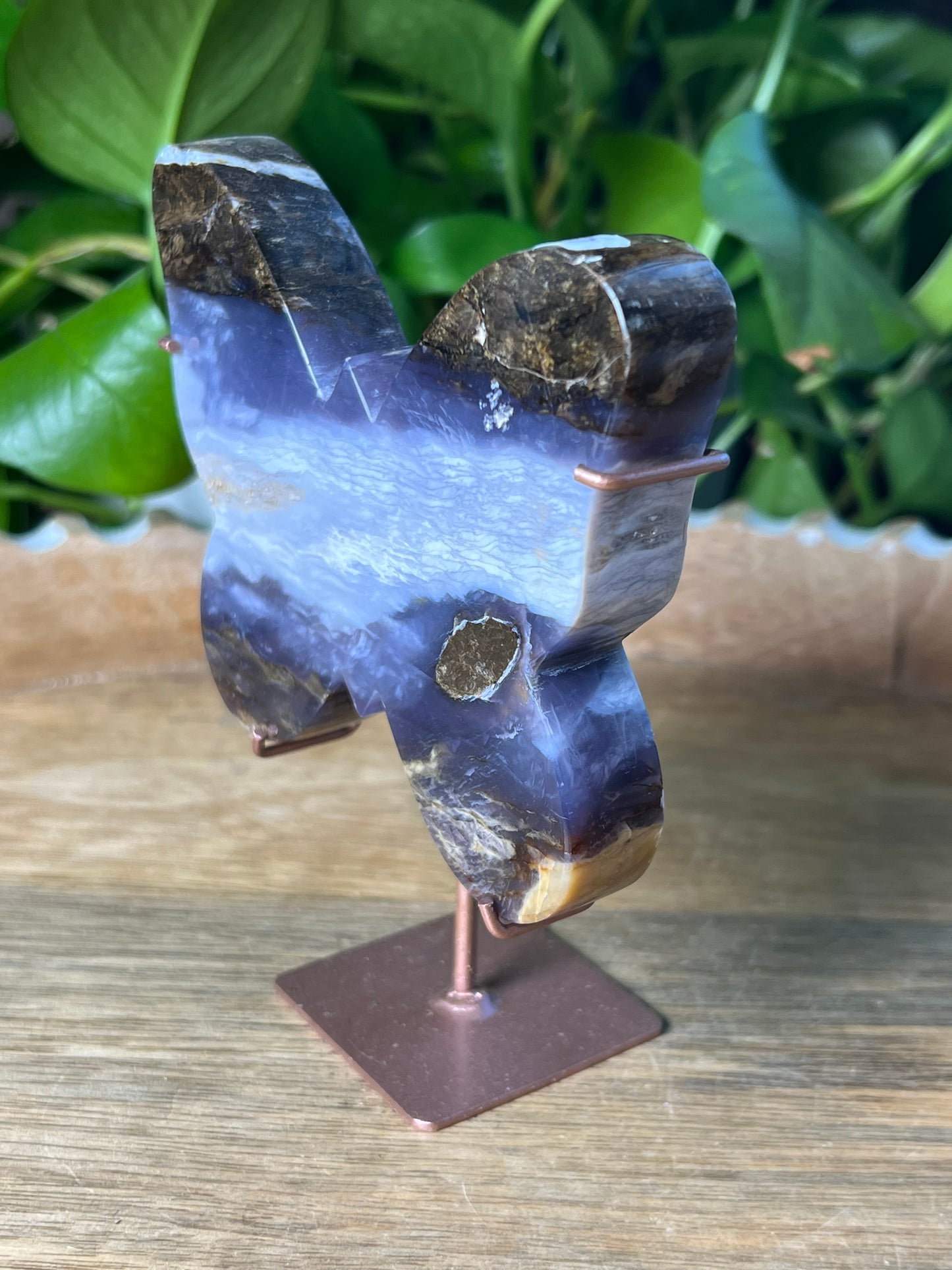 Purple Chalcedony Butterfly