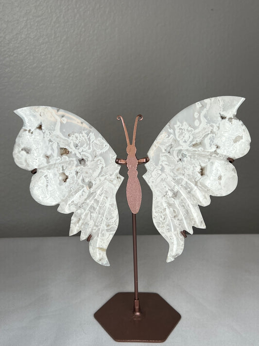 White Plume Agate Wings