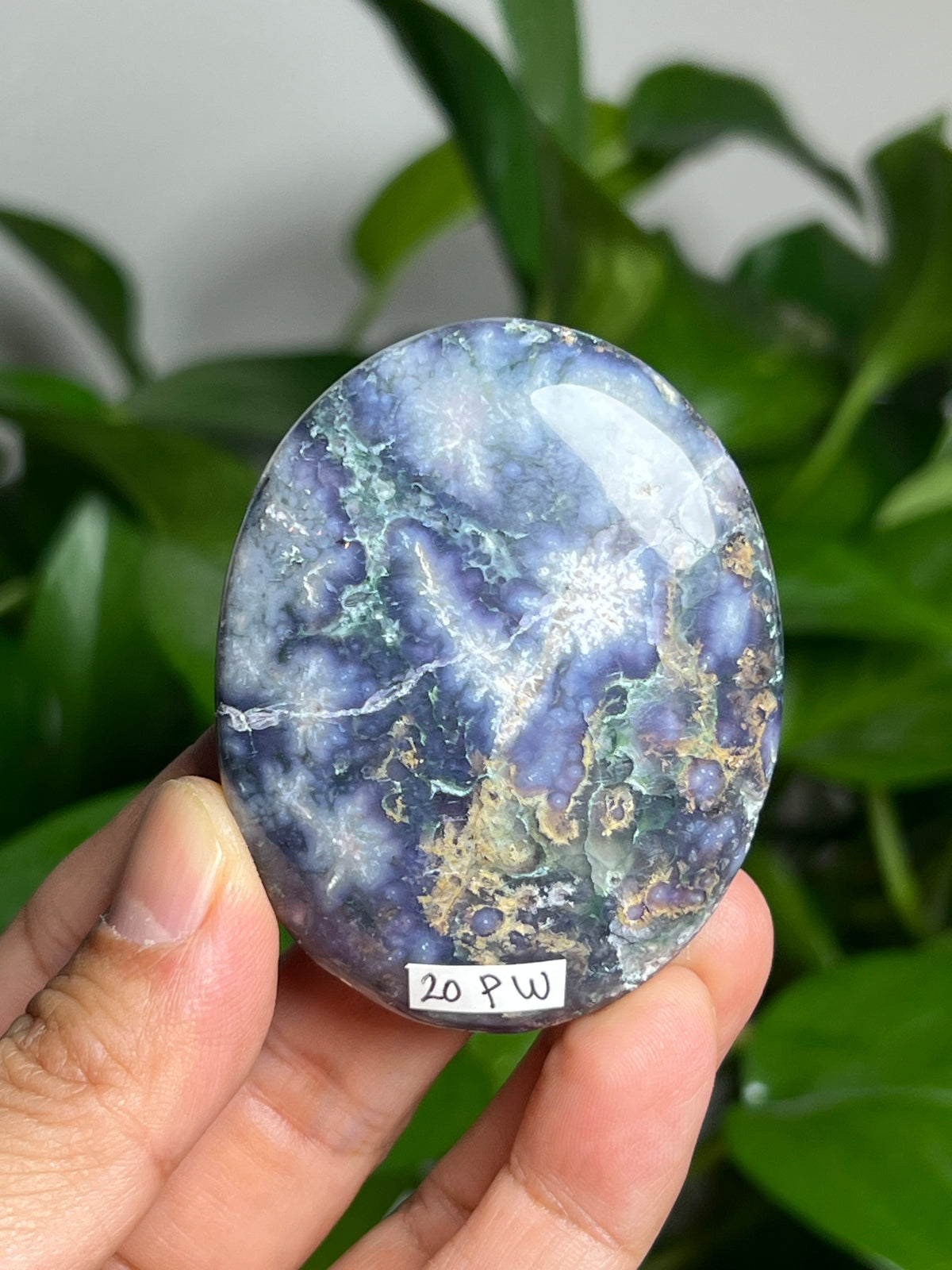 Grape Agate Palmstone: PW