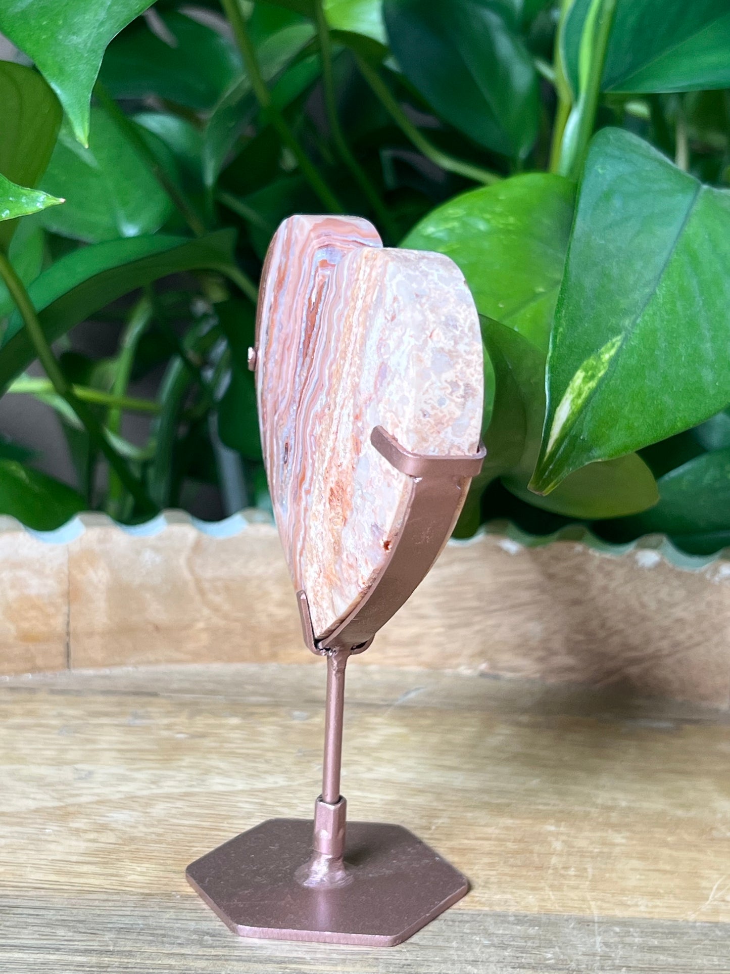 Crazy Lace Agate Heart