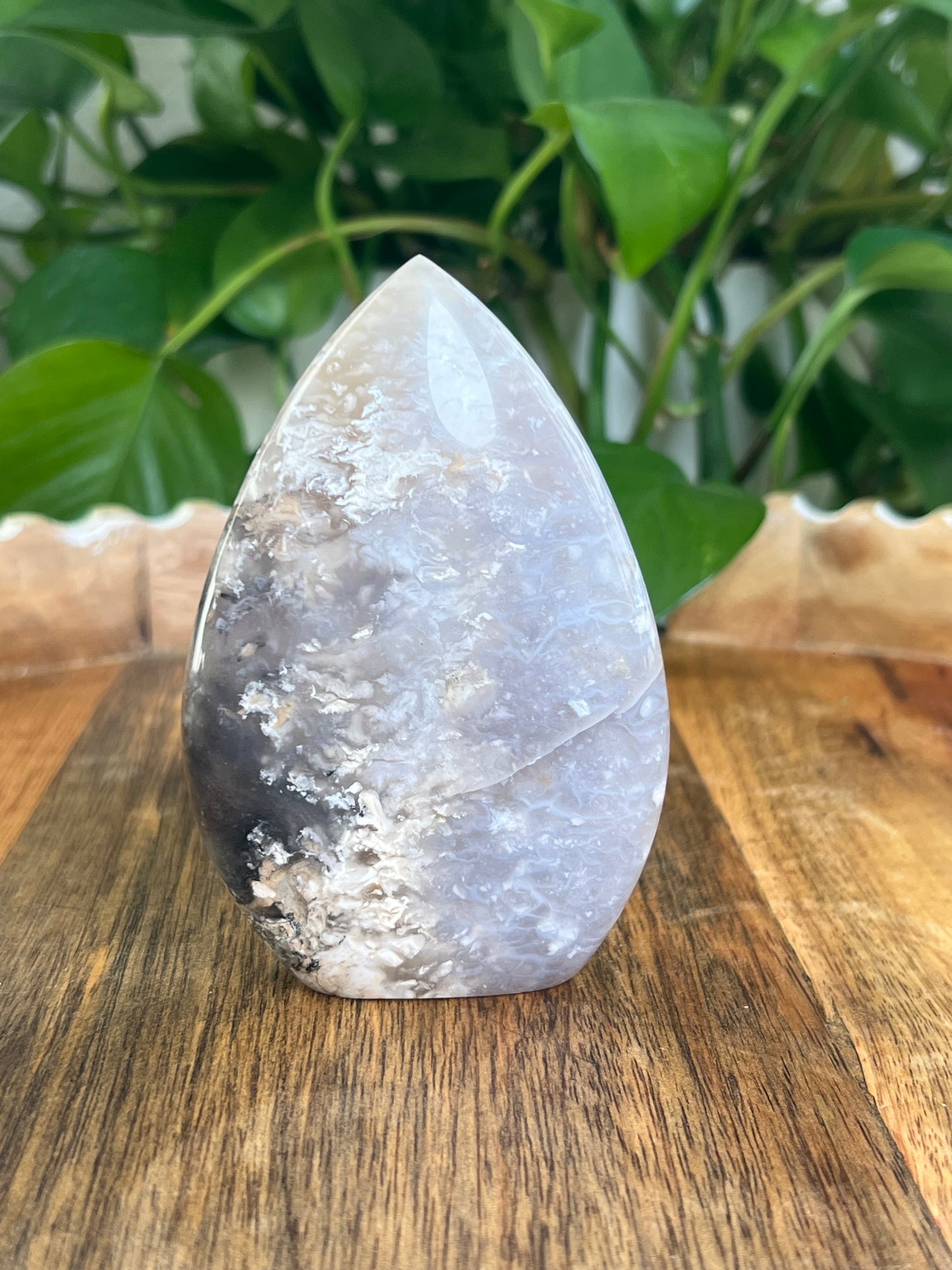 Dendritic Tiger Agate Flame: AB