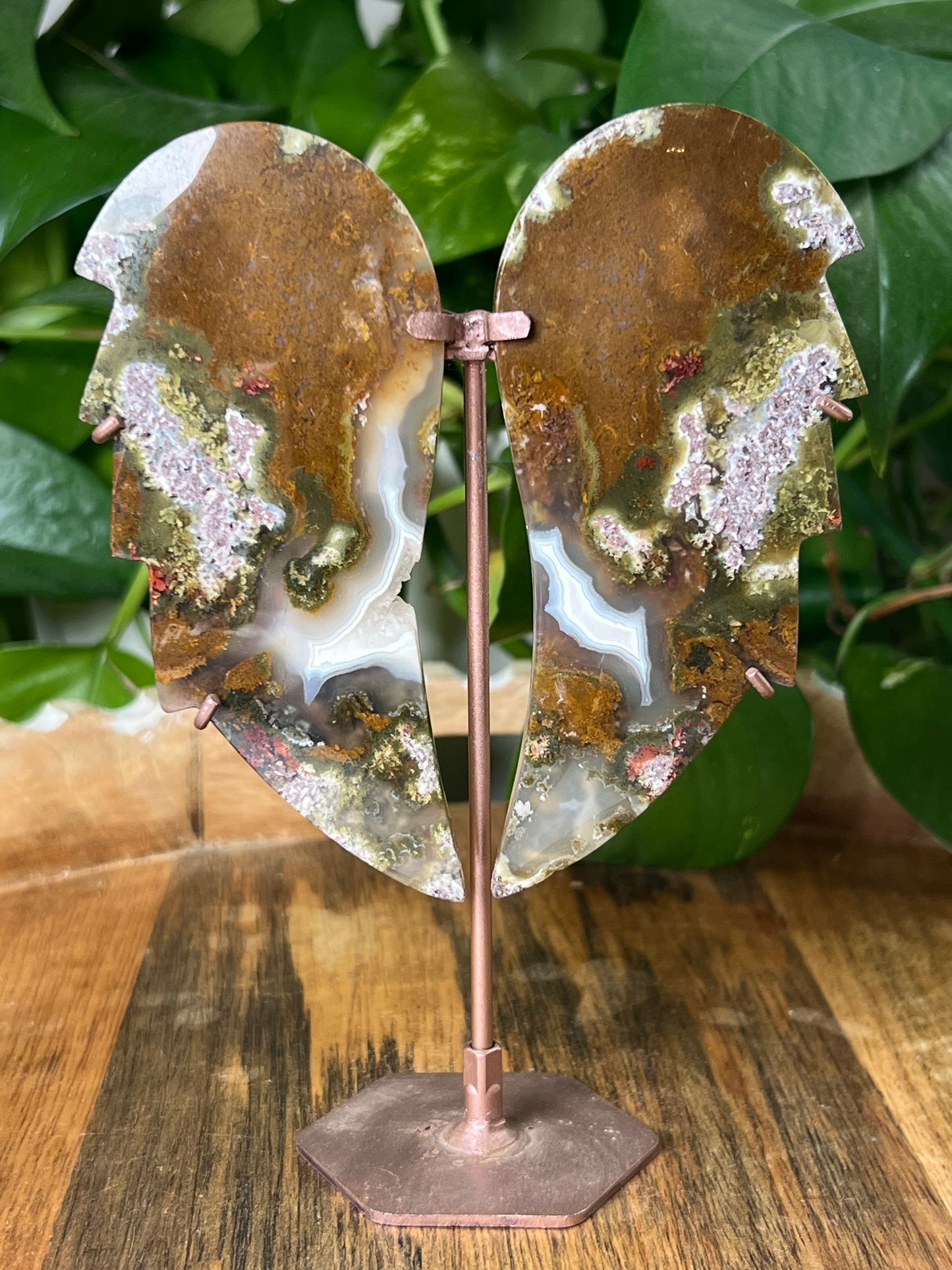 Scenic Moss Agate Wings