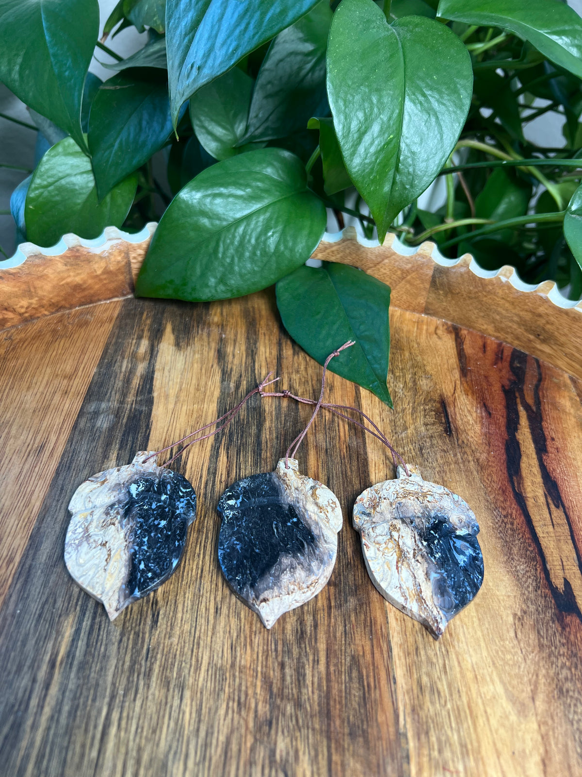 Palm Root Acorn Ornaments