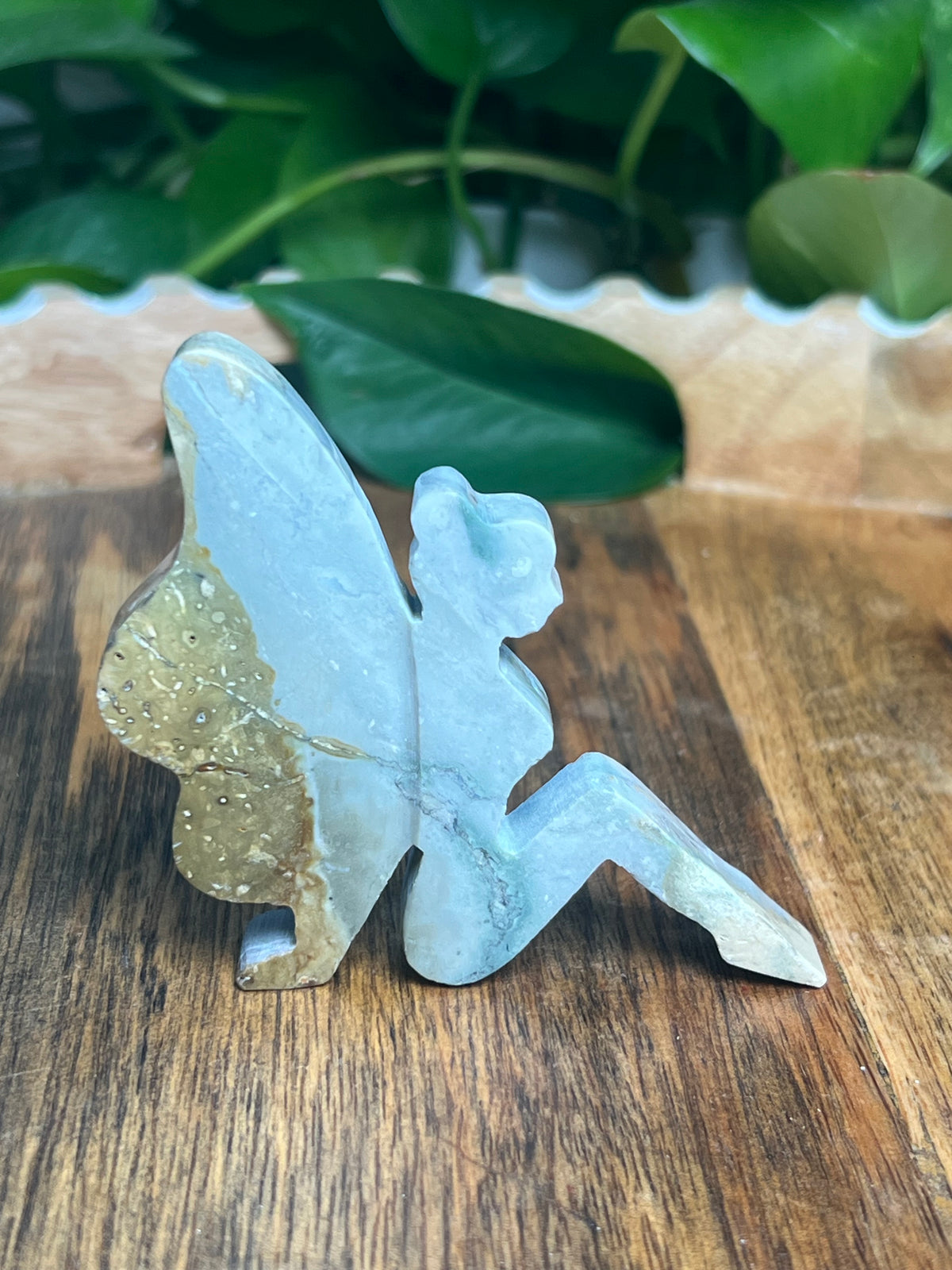 Blue Green Jasper Pixie Fairy: HV