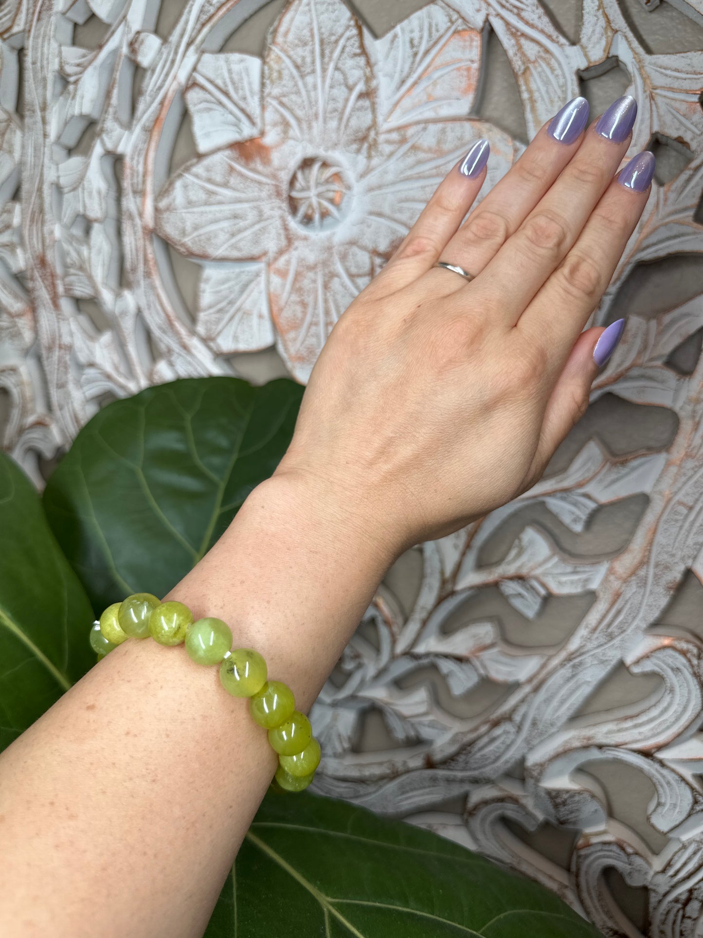 Idocrase Beaded Bracelet (12mm)