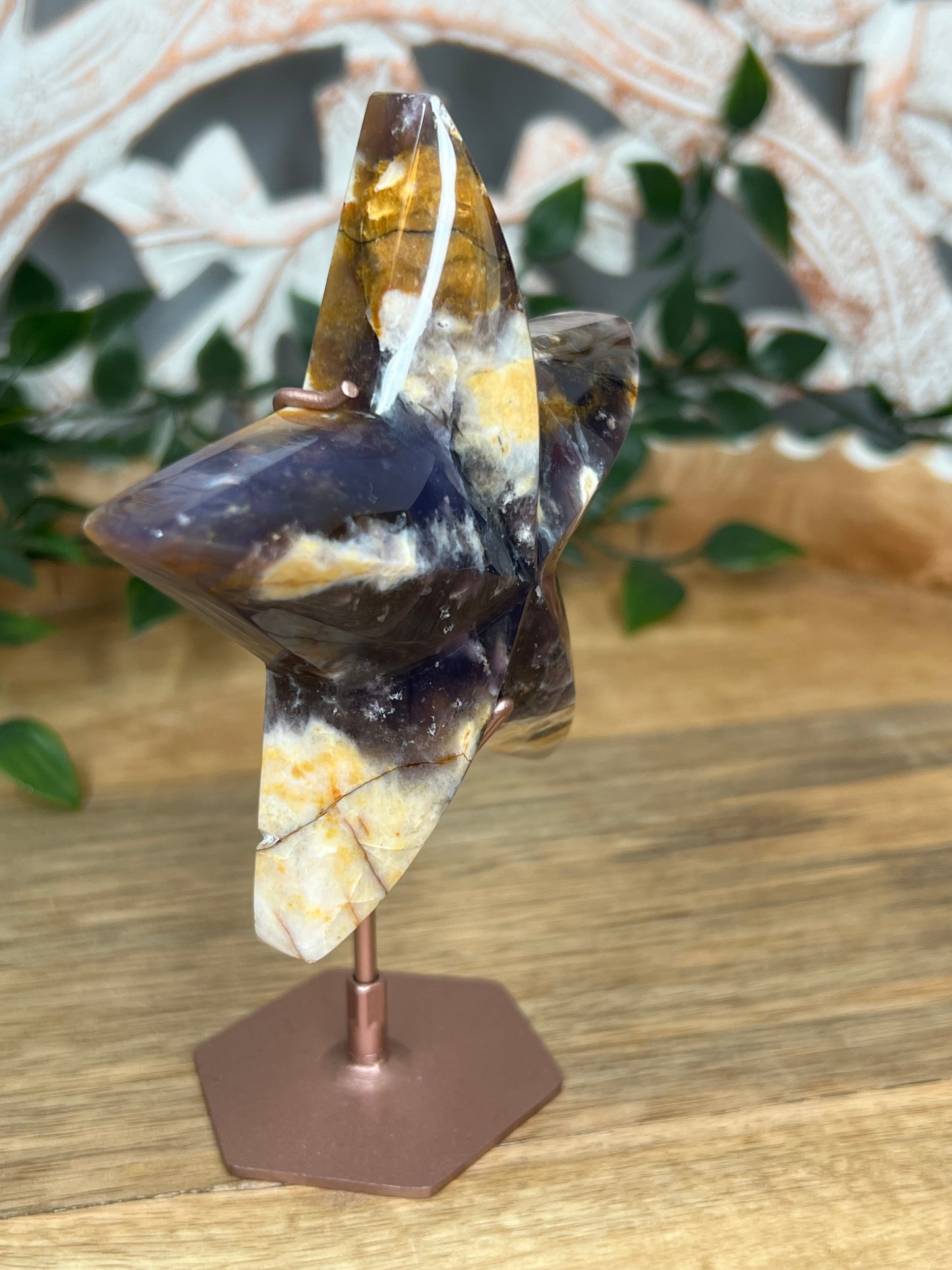 Purple Chalcedony Star