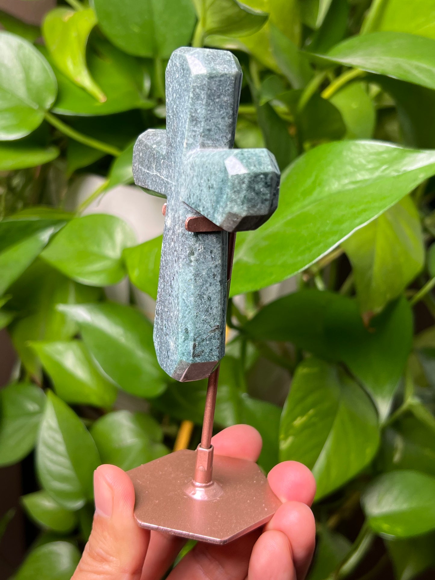 Blue Green Jasper Cross