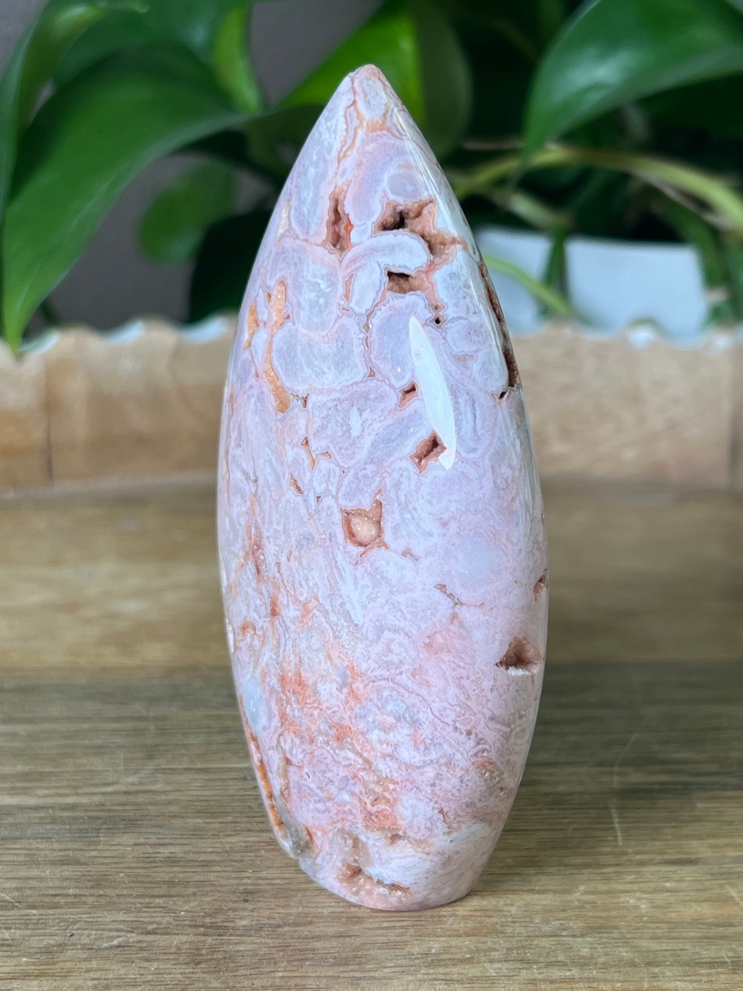 Pink Carnelian Flame