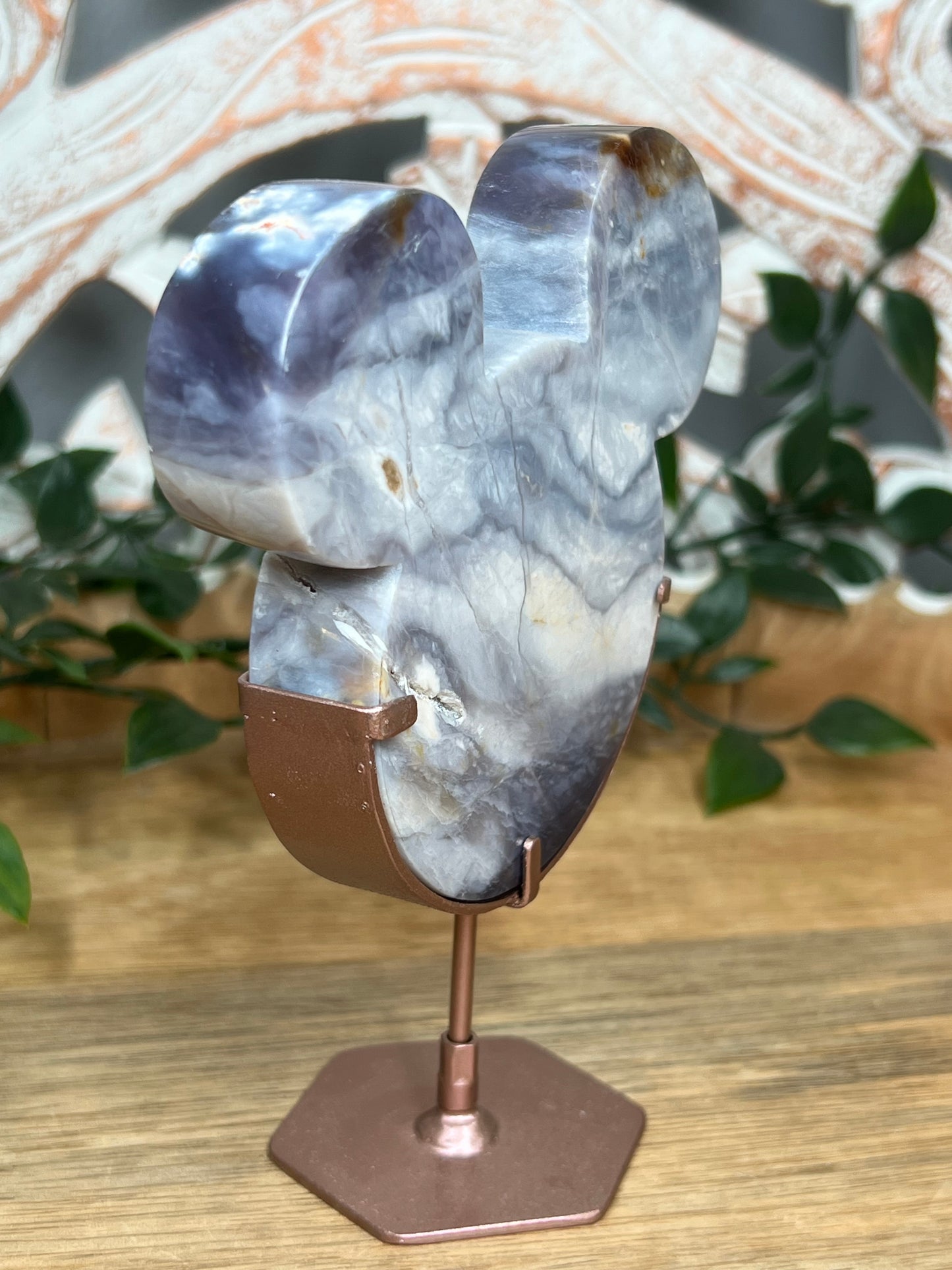 Purple Chalcedony Head