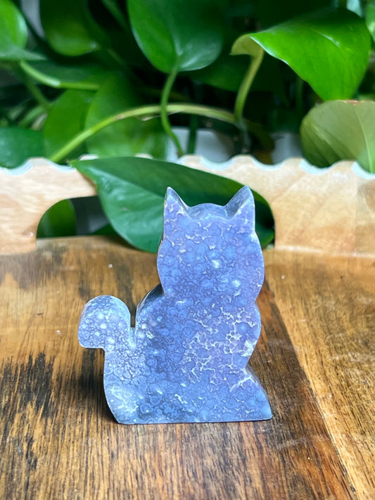 Grape Agate Mini Cat: BS