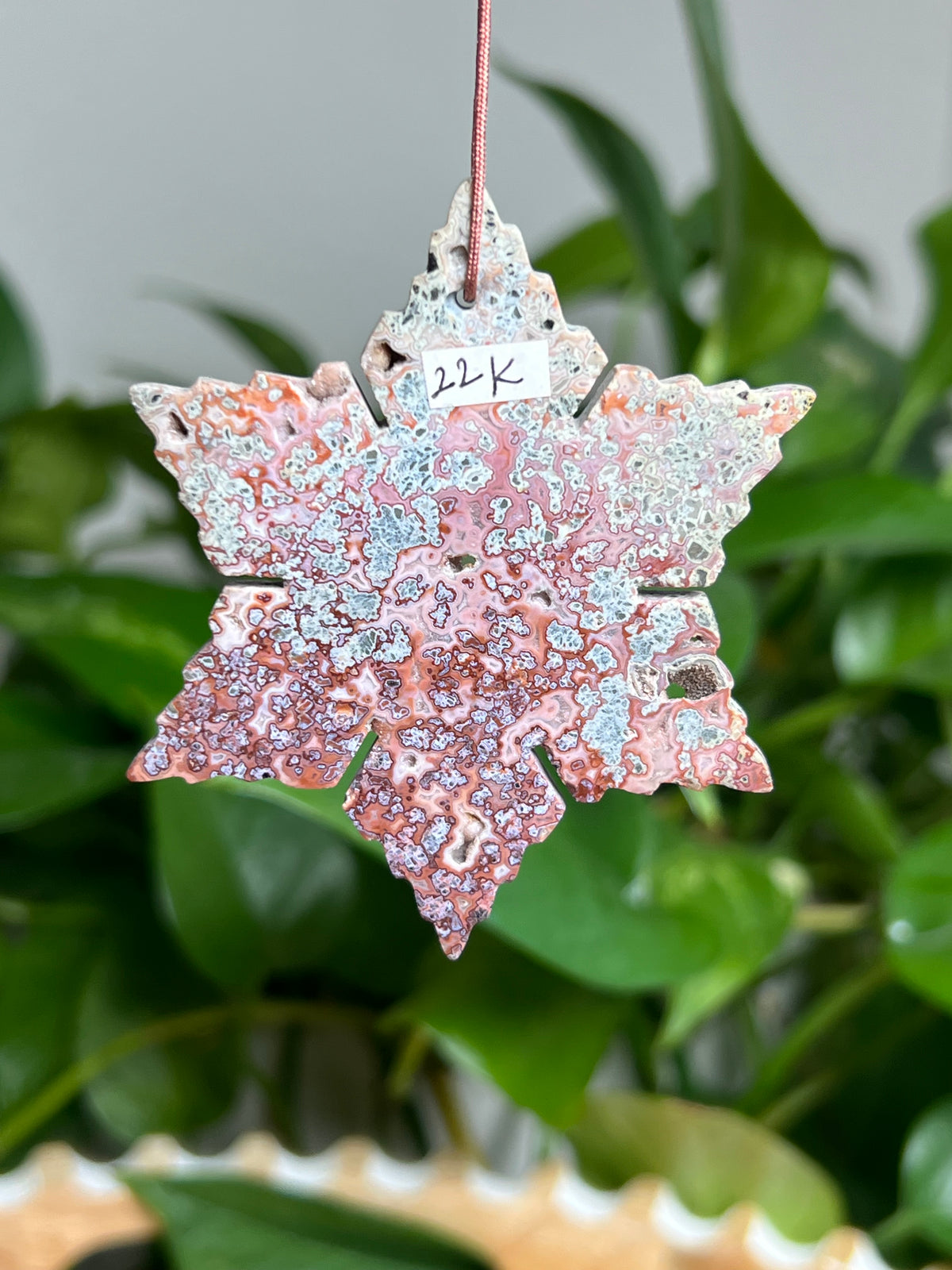Marcasite Ornament Snowflake: K