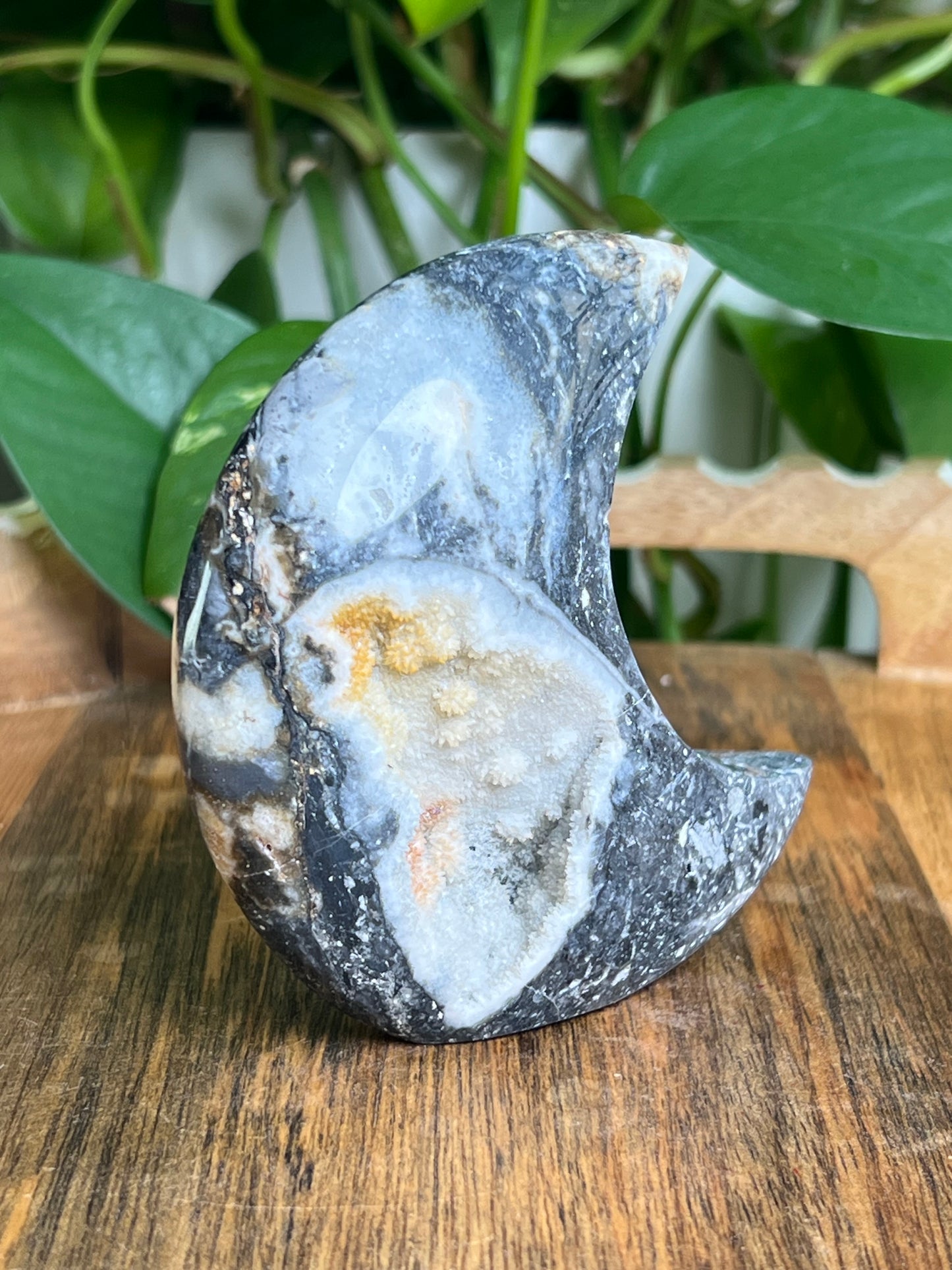 Sphalerite Self-Standing Moon: DE