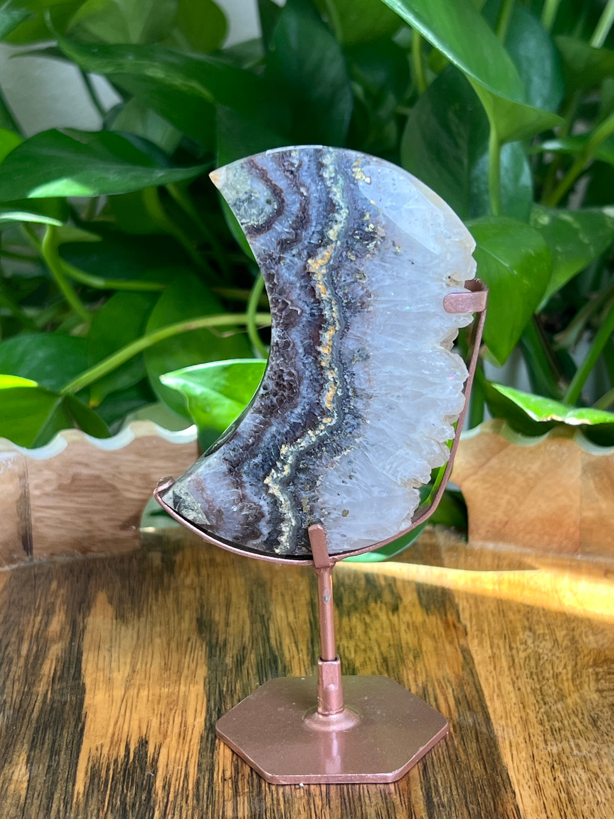 Amethyst Agate Moon: RD