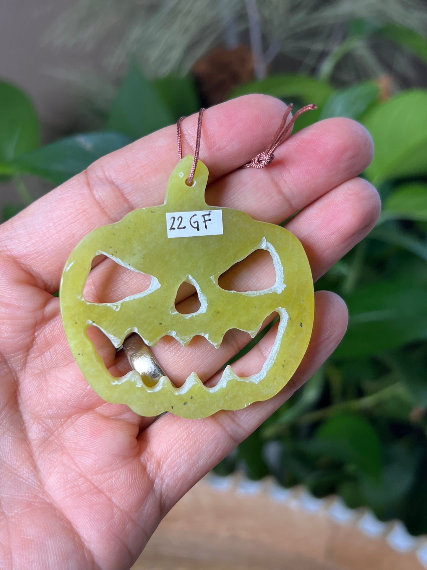 Idocrase Jack-O-Lantern Ornament