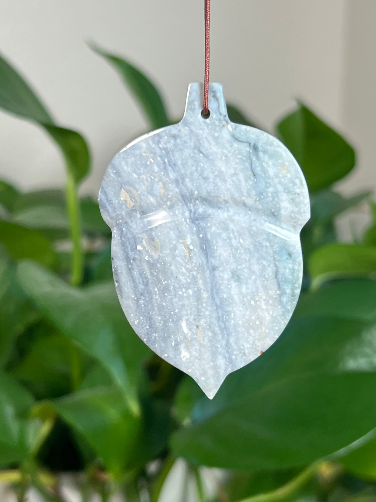 Blue Green Jasper Acorn Ornaments