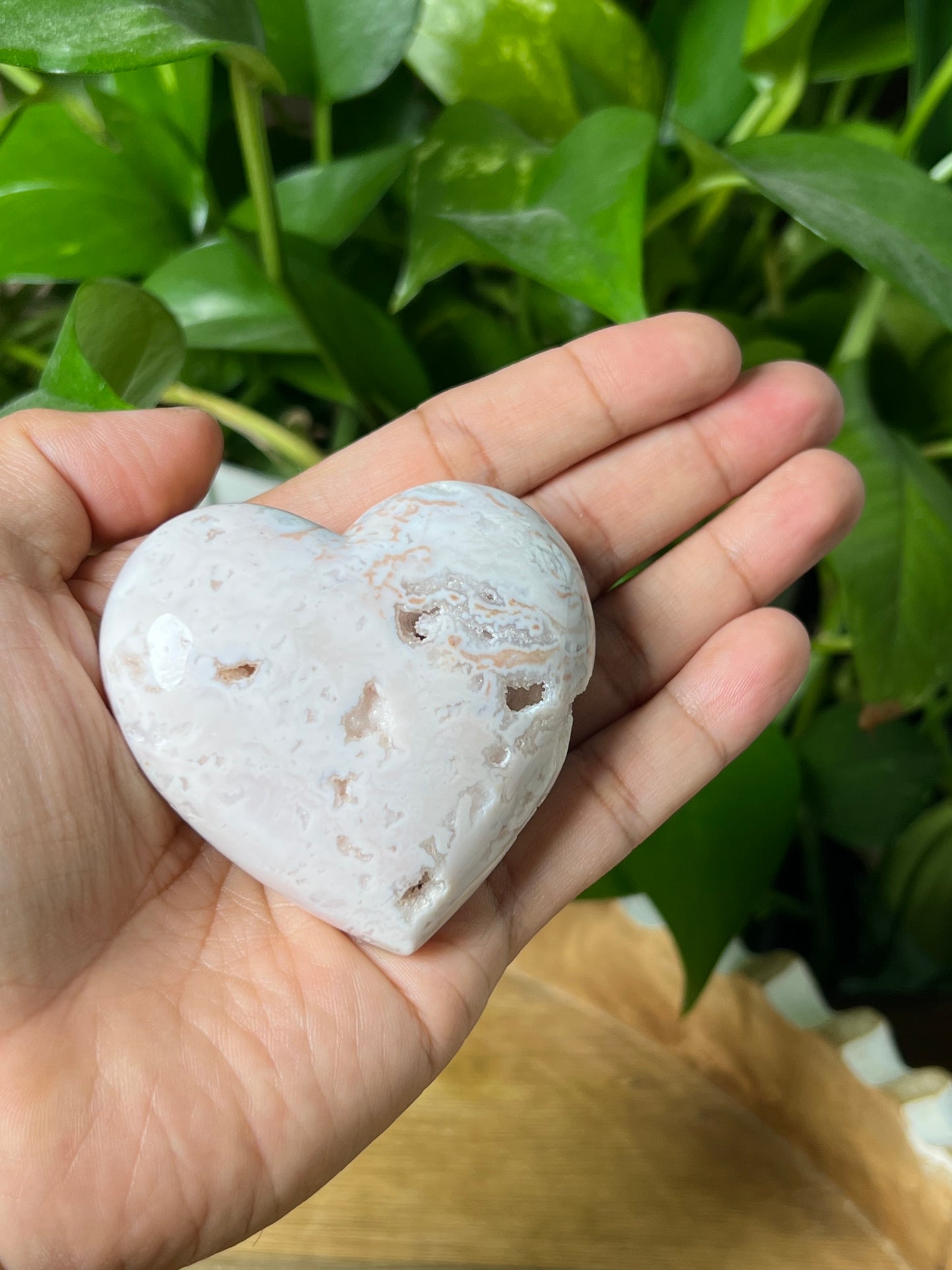 Pink Carnelian Heart